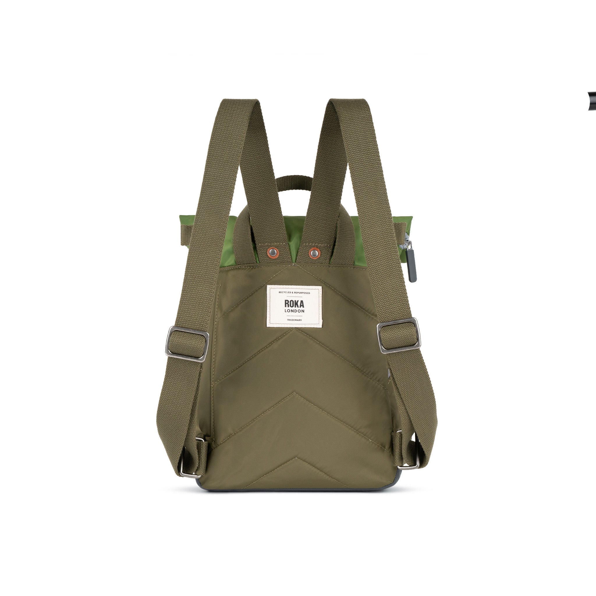 Canfield Roll Top Backpack Medium Recycled Nylon - Military Tonal