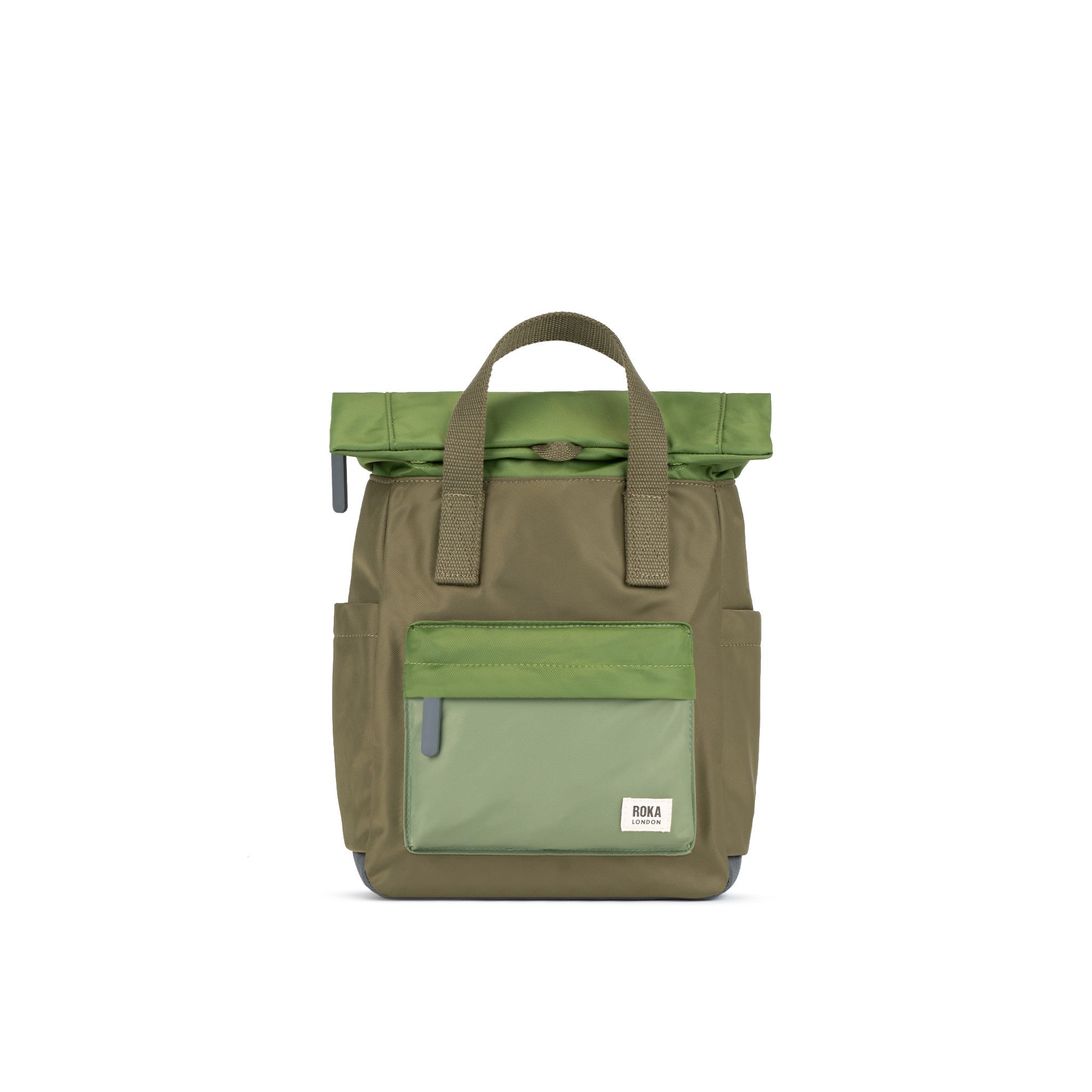 Canfield Roll Top Backpack Medium Recycled Nylon - Military Tonal