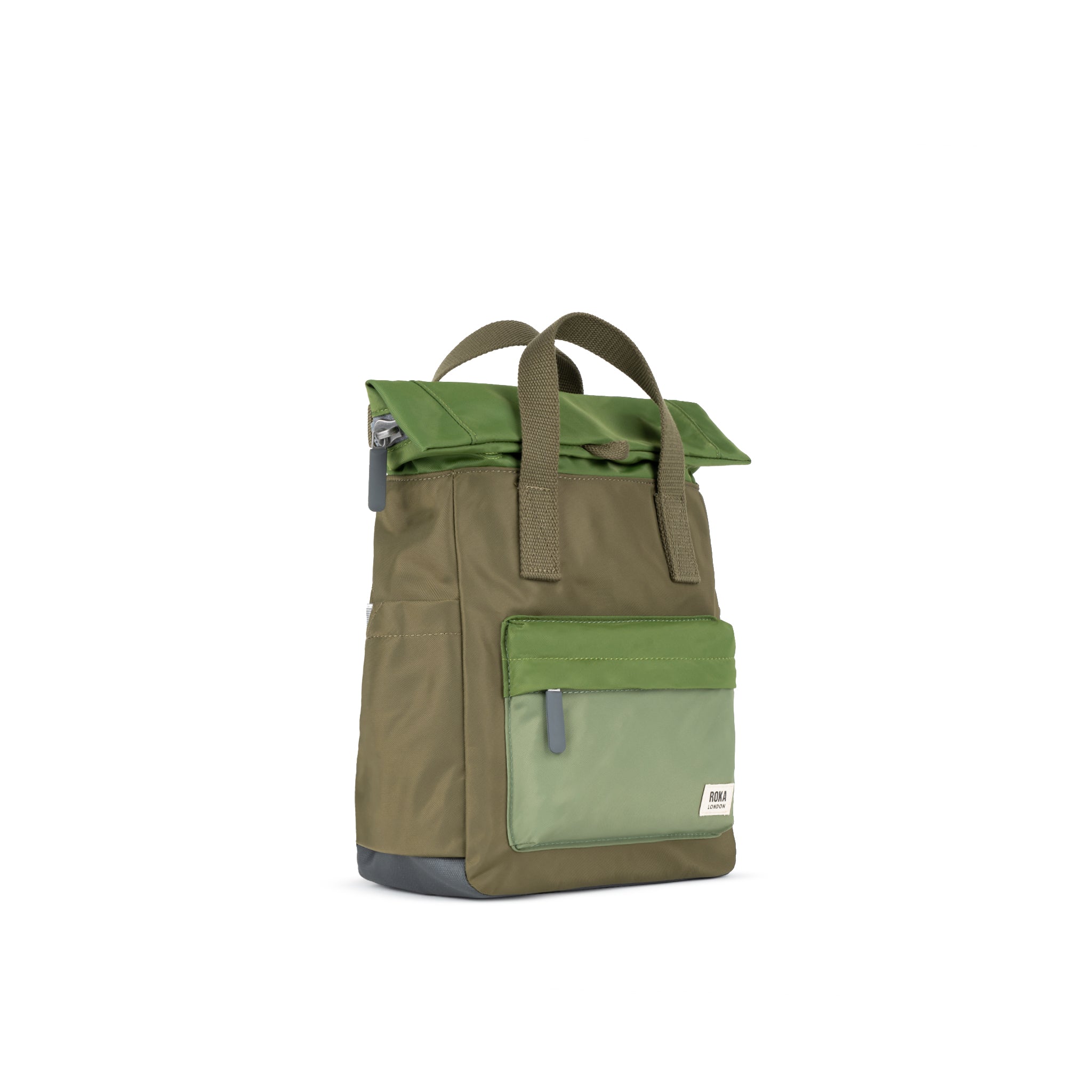 Canfield Roll Top Backpack Medium Recycled Nylon - Military Tonal
