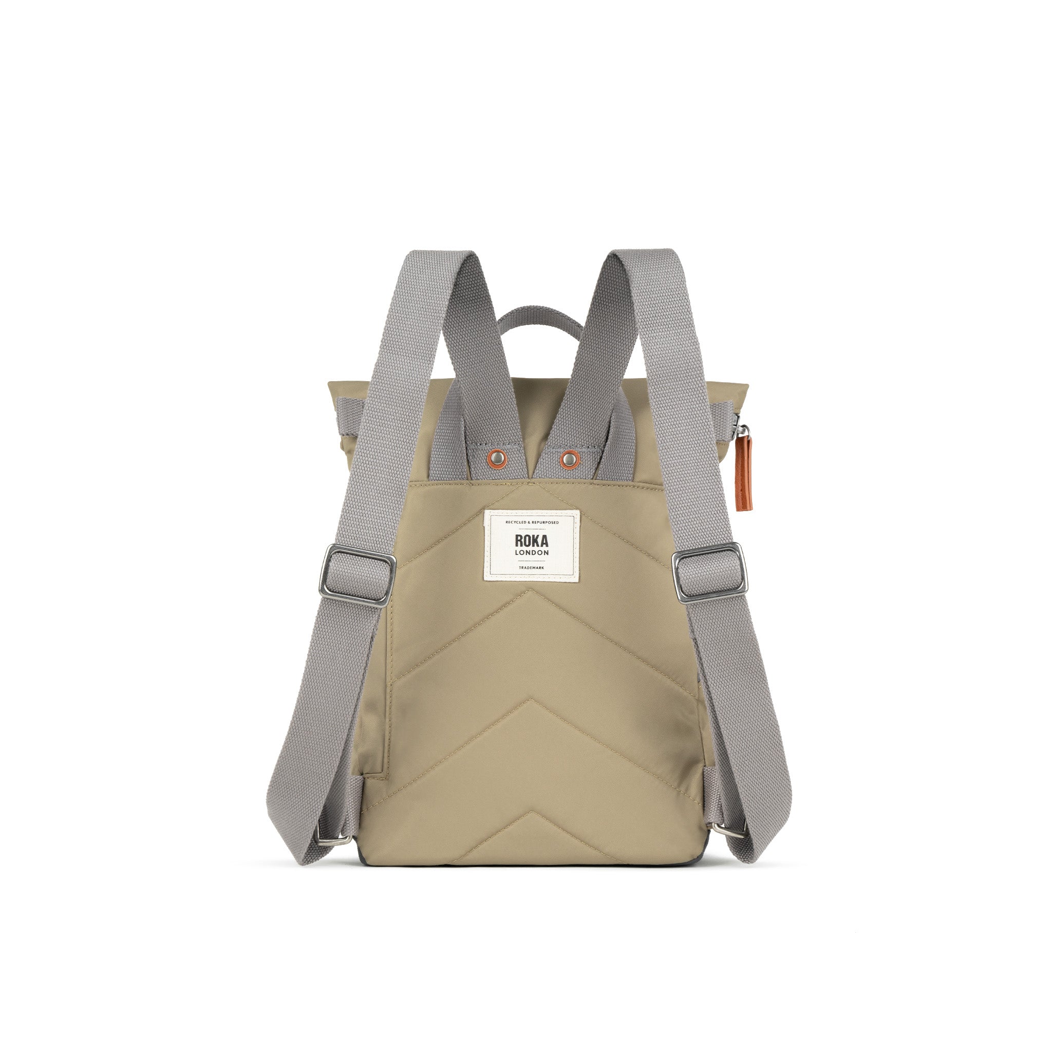 Canfield Roll Top Backpack Small Recycled Nylon - Taupe