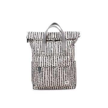 Canfield Roll Top Backpack Medium Recycled Canvas - Linear Dot