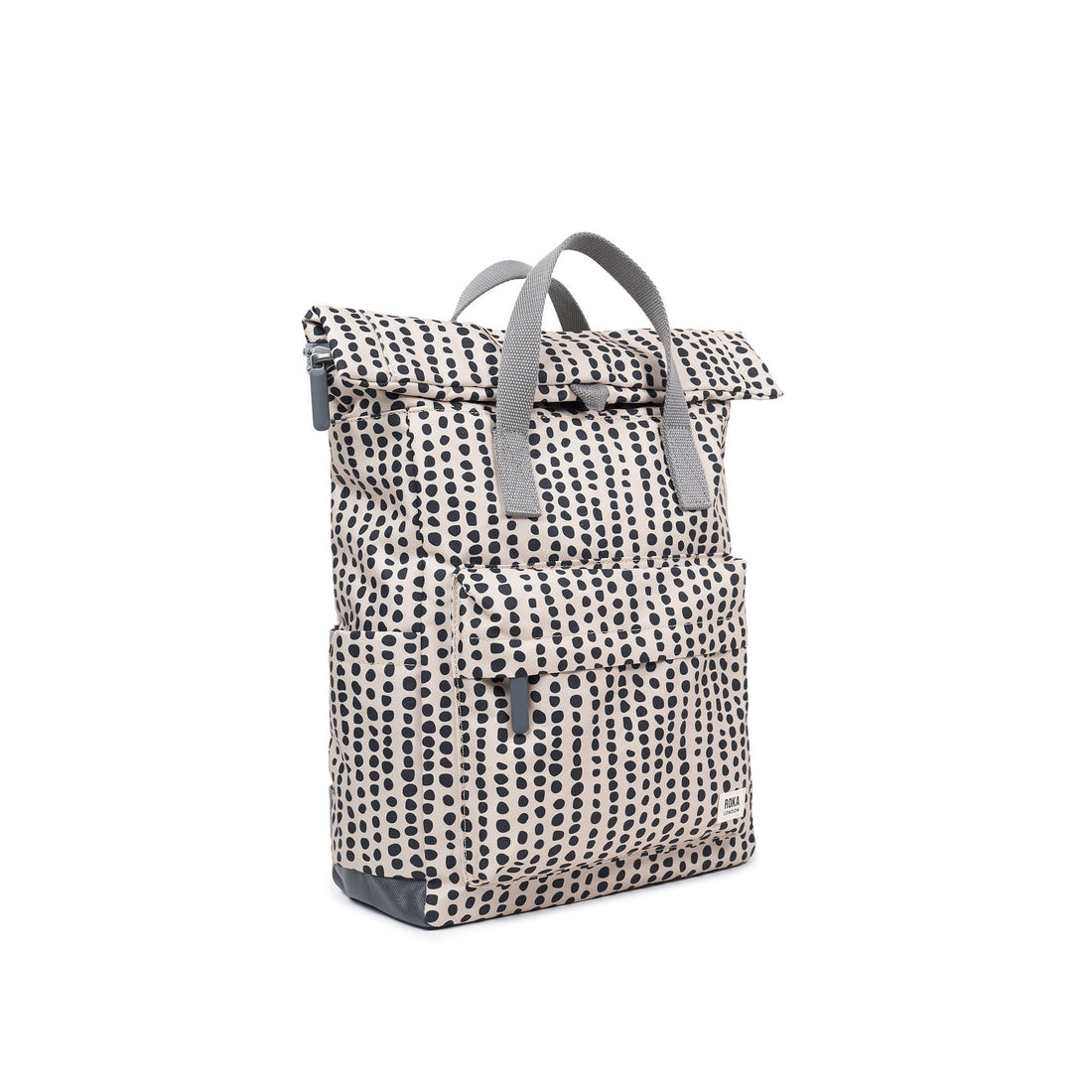 Canfield Roll Top Backpack Medium Recycled Canvas - Linear Dot