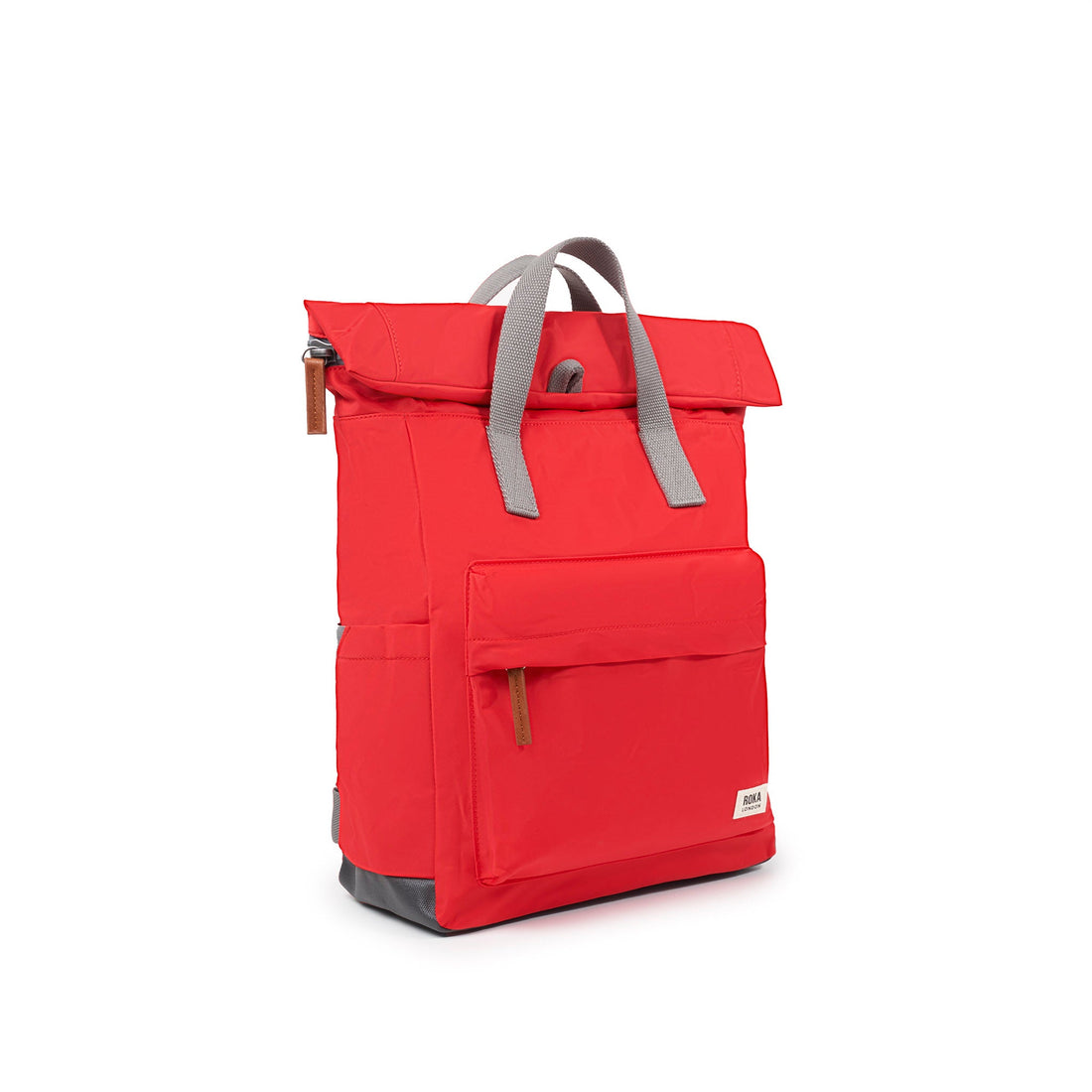 Canfield Roll Top Backpack Medium Recycled Nylon - Chilli Oil
