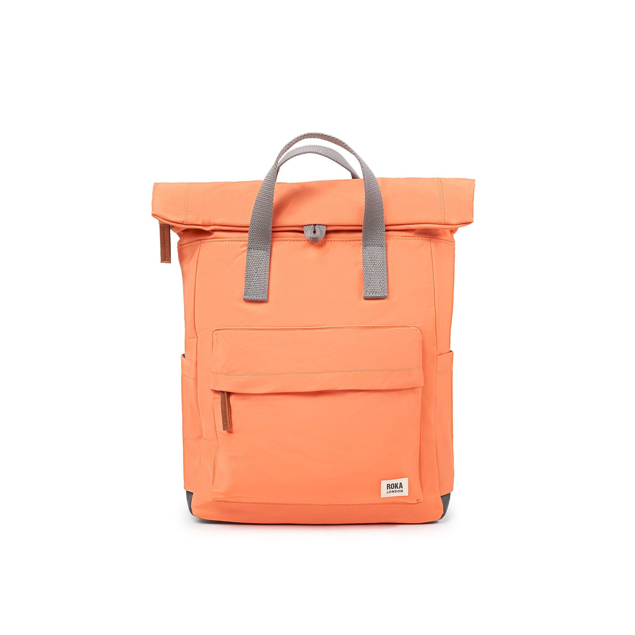 Canfield Roll Top Backpack Small Recycled Canvas - Firecracker
