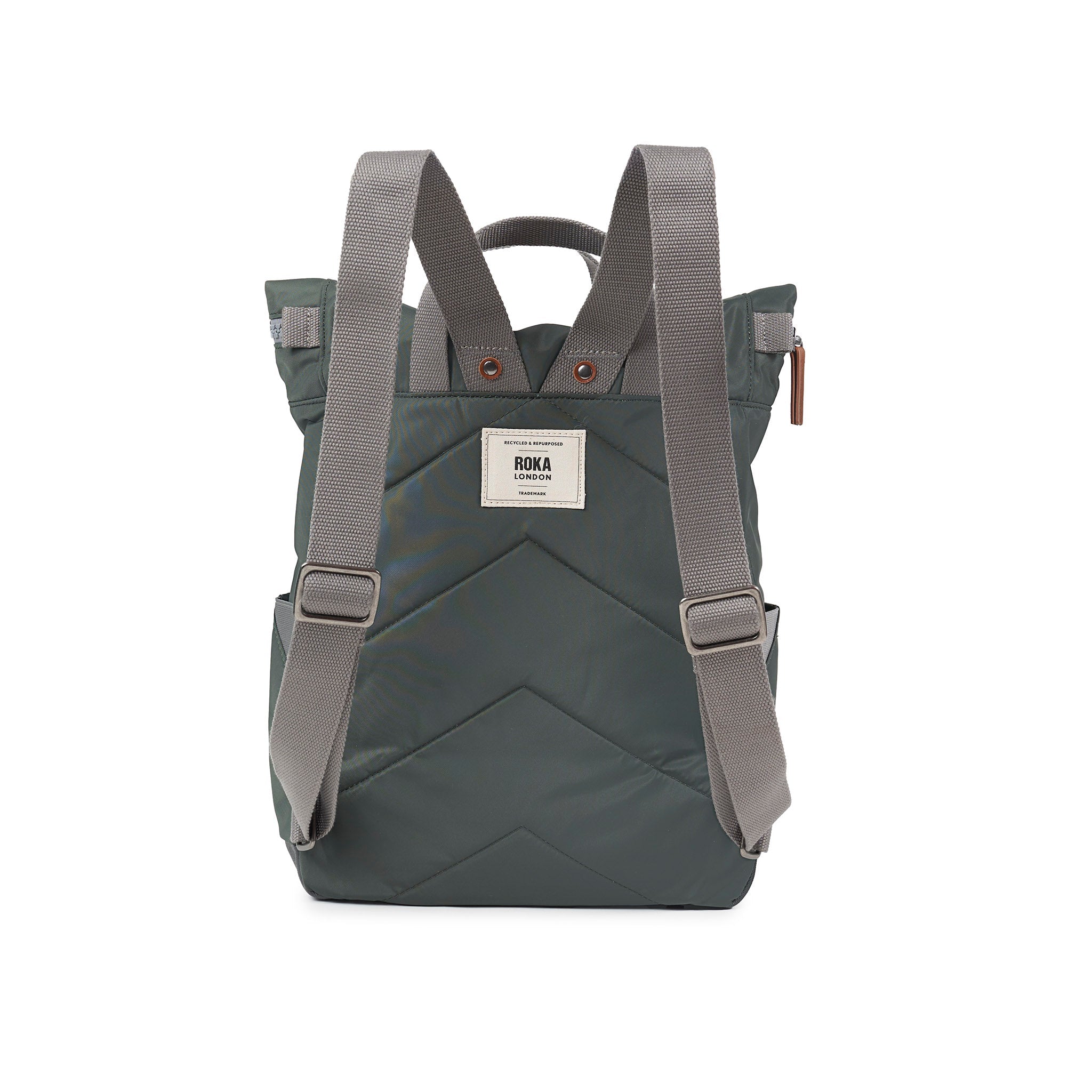 Canfield Roll Top Backpack Medium Recycled Nylon - Thyme