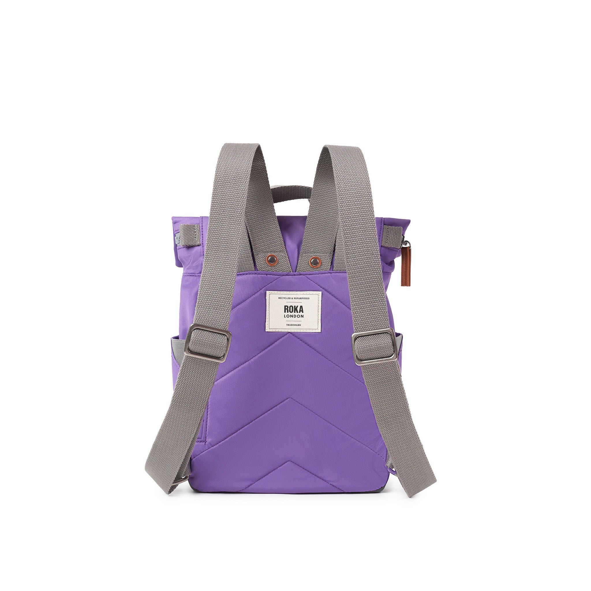 Canfield Roll Top Backpack Small Recycled Nylon - Fresh Purple