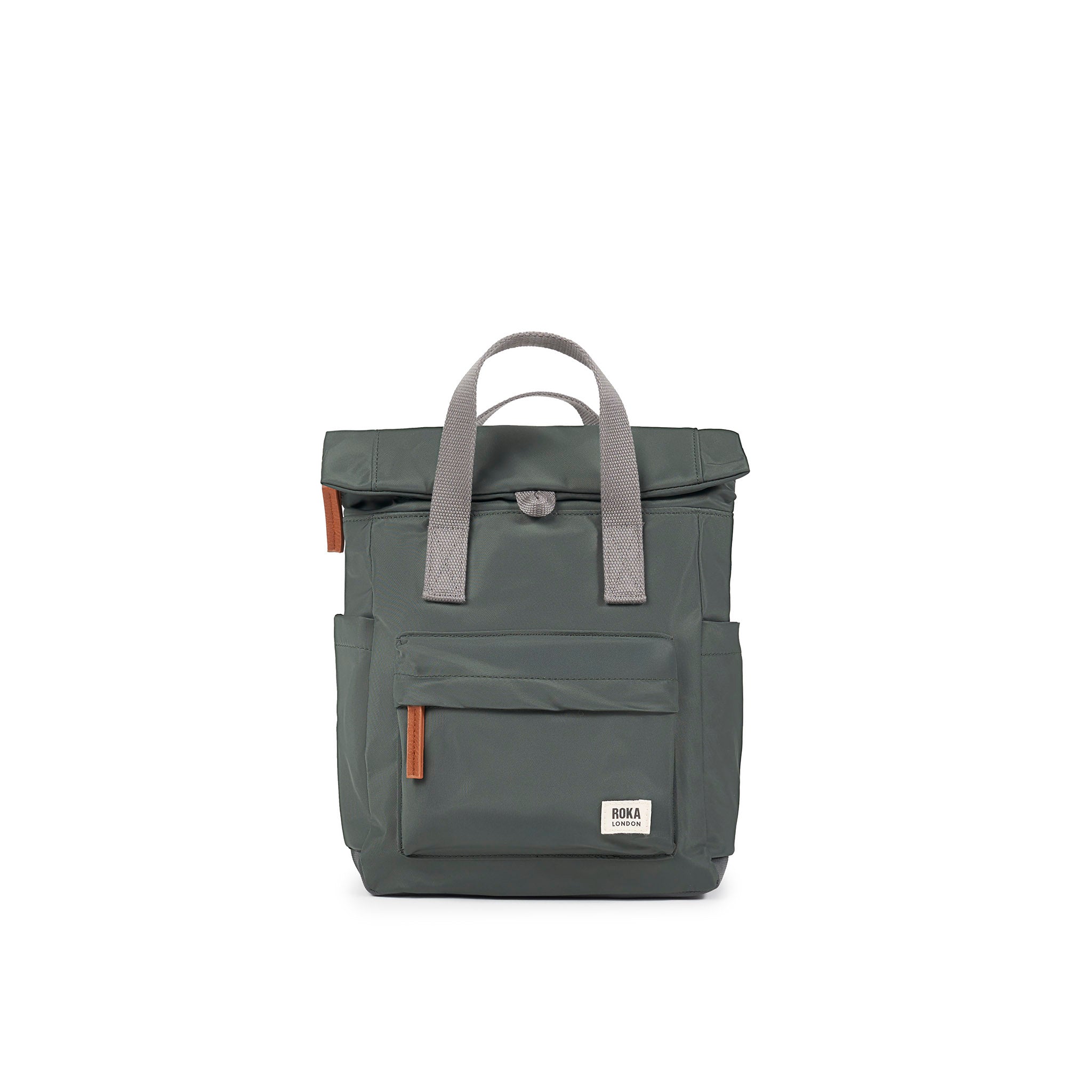 Canfield Roll Top Backpack Small Recycled Nylon - Thyme