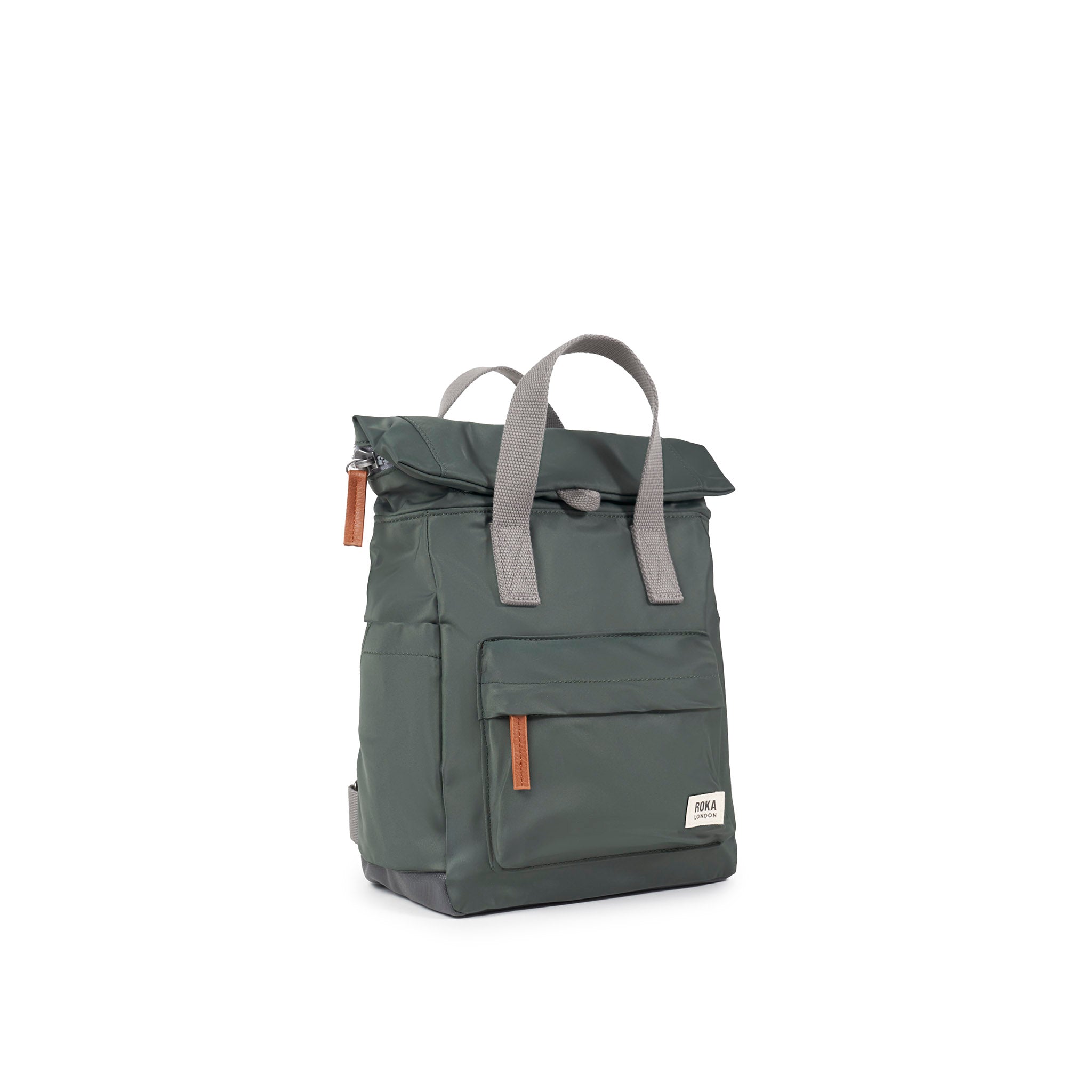 Canfield Roll Top Backpack Small Recycled Nylon - Thyme