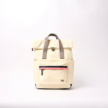 Canfield Roll Top Backpack Small Recycled Nylon - Wax Paper Stripe