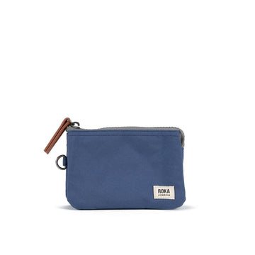 Carnaby Wallet Small Recycled Canvas - Burnt Blue