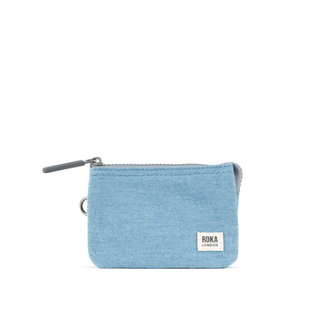 Carnaby Wallet Small Recycled Nylon - Light Denim