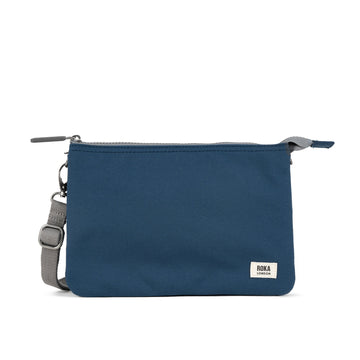 Carnaby Crossbody Bag Extra Large Recycled Canvas - Deep Blue