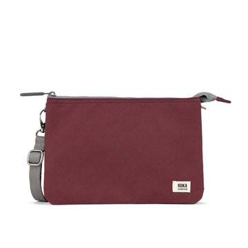 Carnaby Crossbody Bag Extra Large Recycled Canvas - Zinfandel