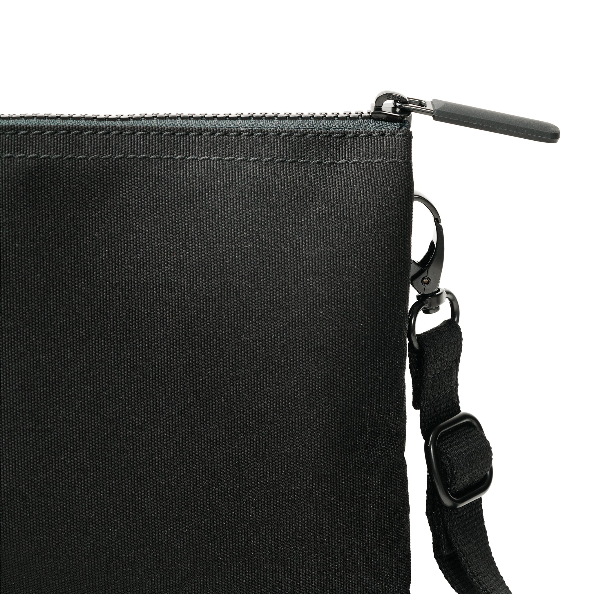 All Black Carnaby Crossbody Bag Extra Large Recycled Canvas - Black