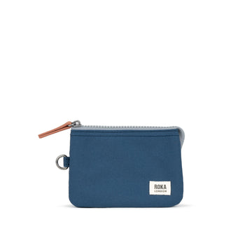 Carnaby Wallet Small Recycled Canvas - Deep Blue