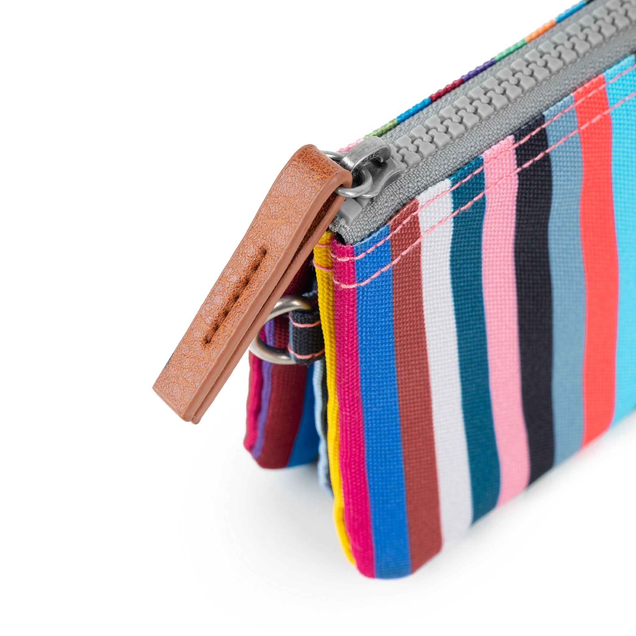 Carnaby Wallet Medium Recycled Canvas - Multi Stripe