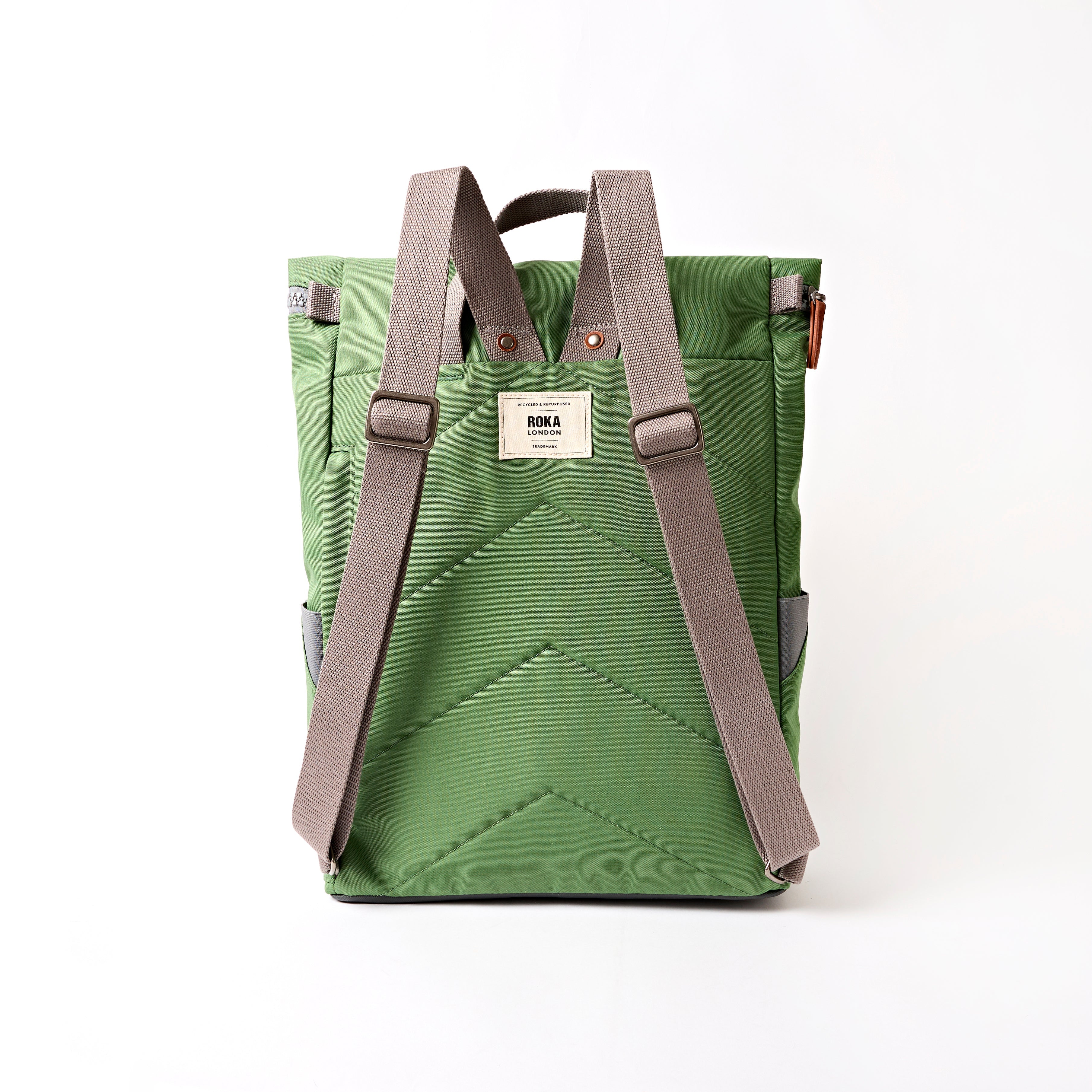 Finchley Backpack Small Recycled Canvas - Artichoke