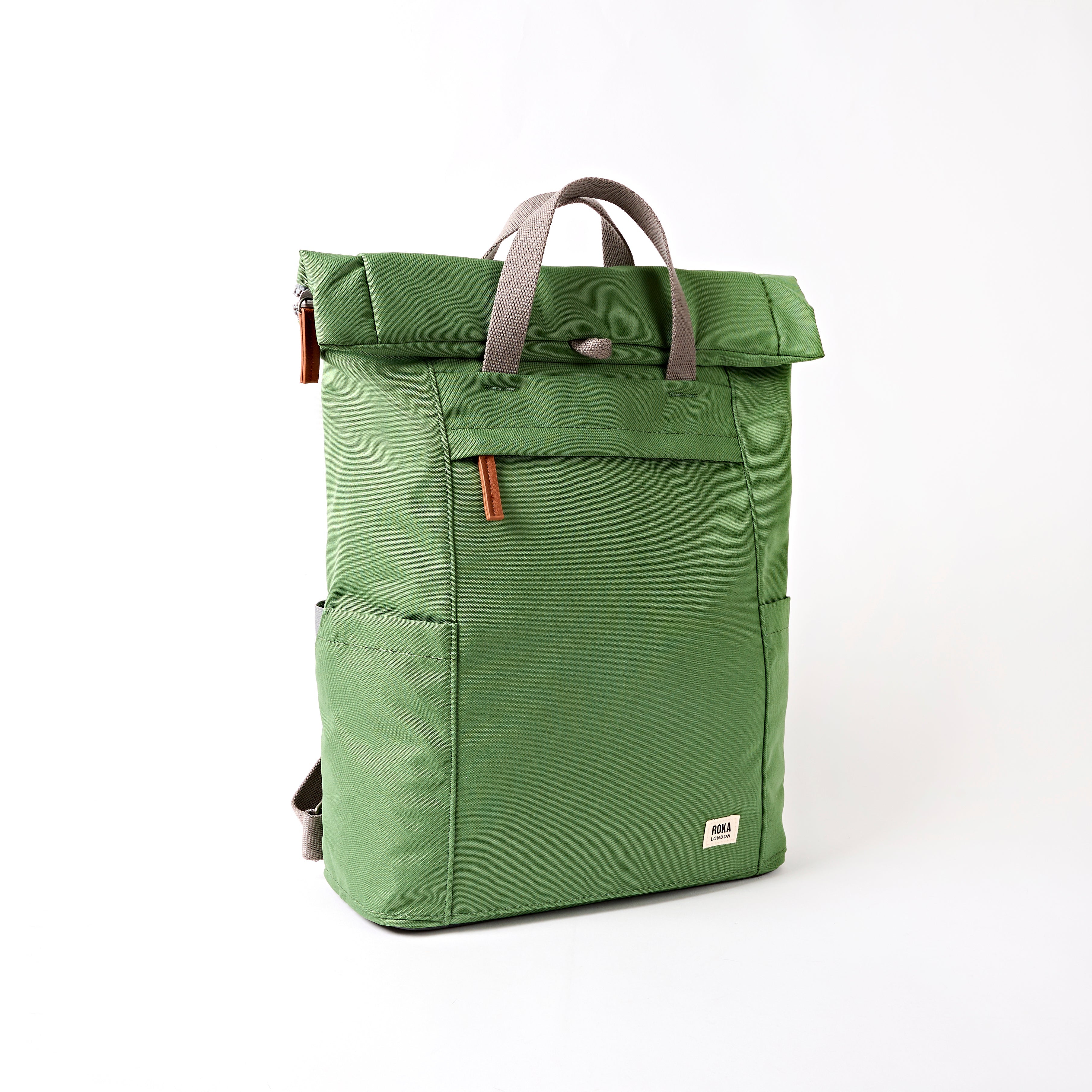 Finchley Backpack Small Recycled Canvas - Artichoke