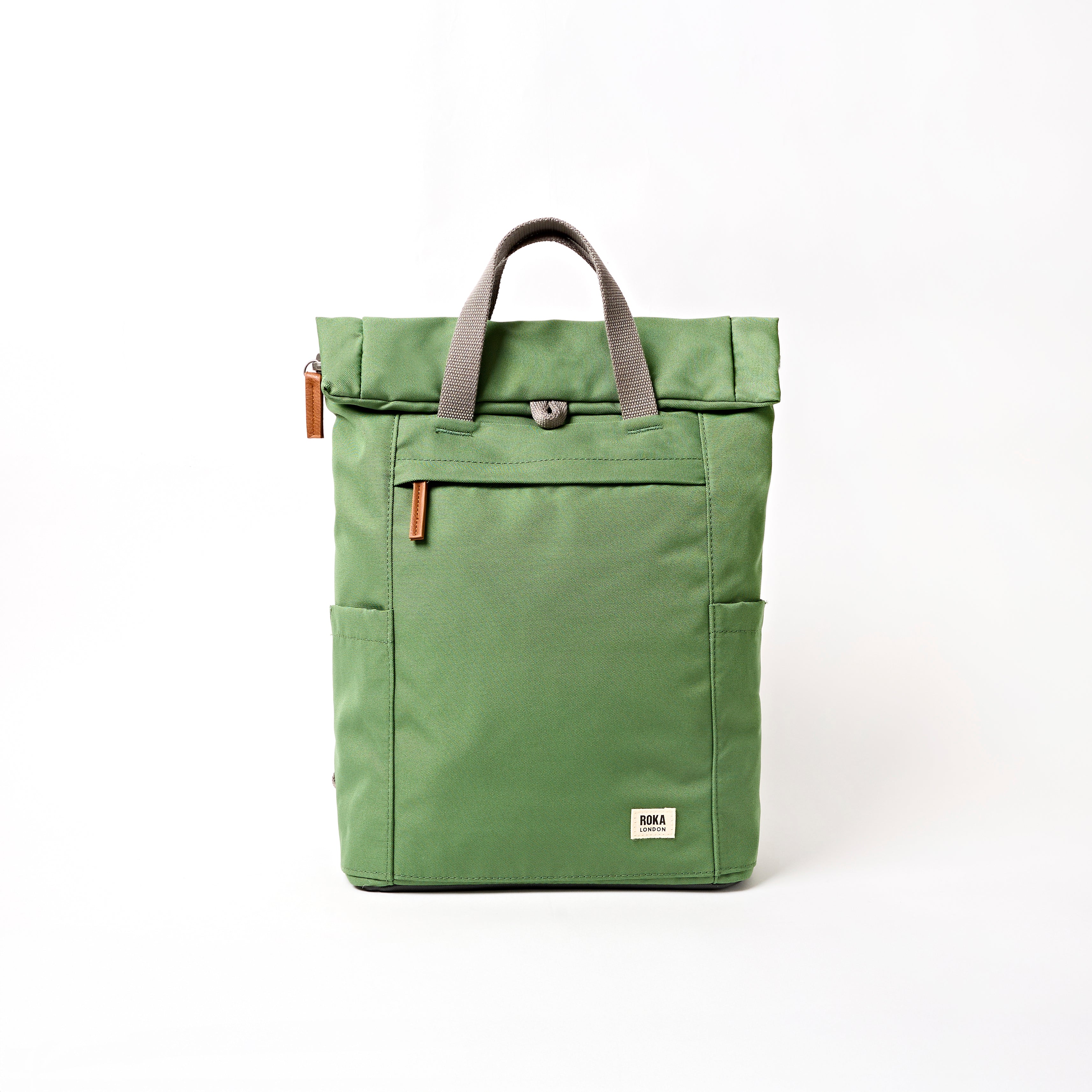 Finchley Backpack Small Recycled Canvas - Artichoke