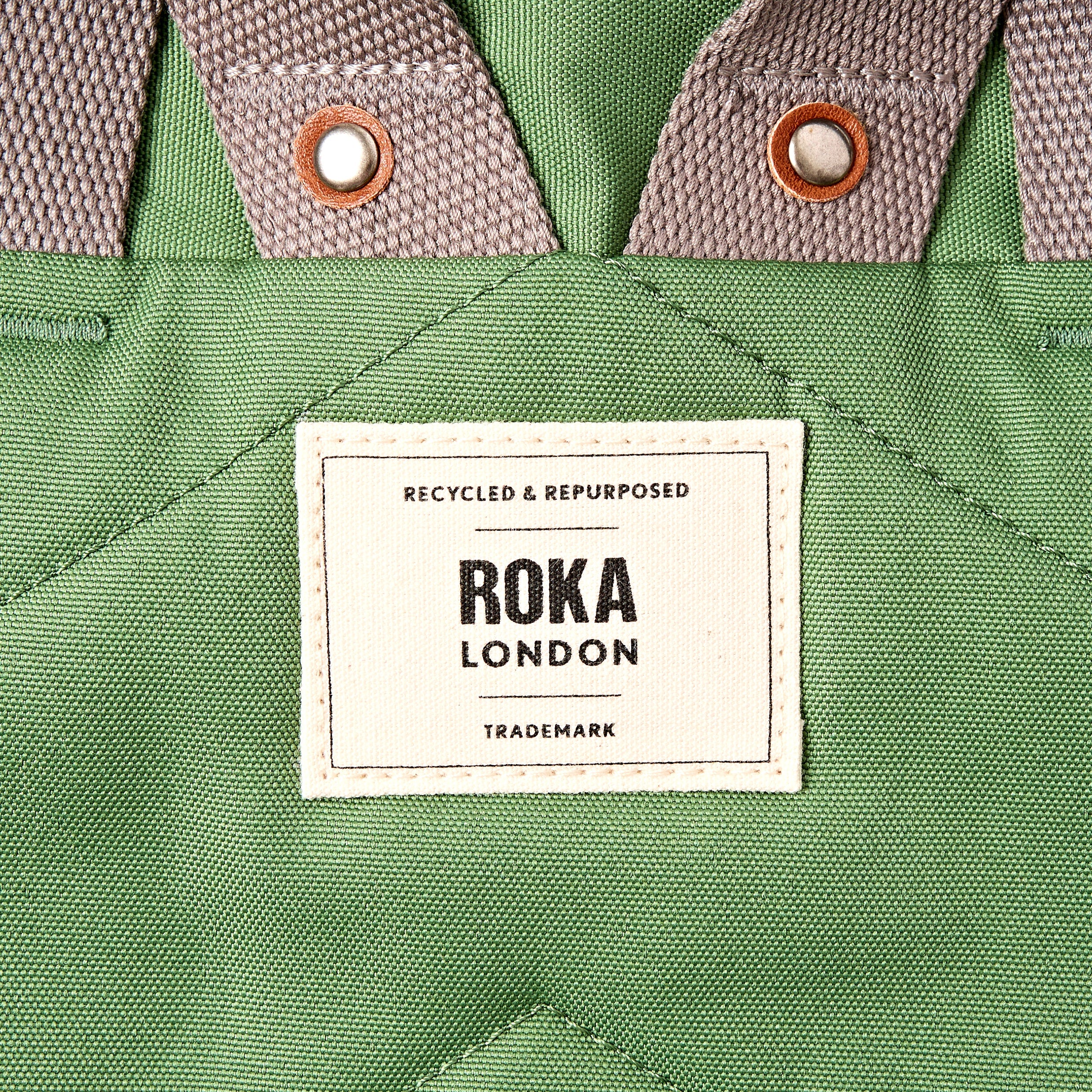 Finchley Backpack Small Recycled Canvas - Artichoke