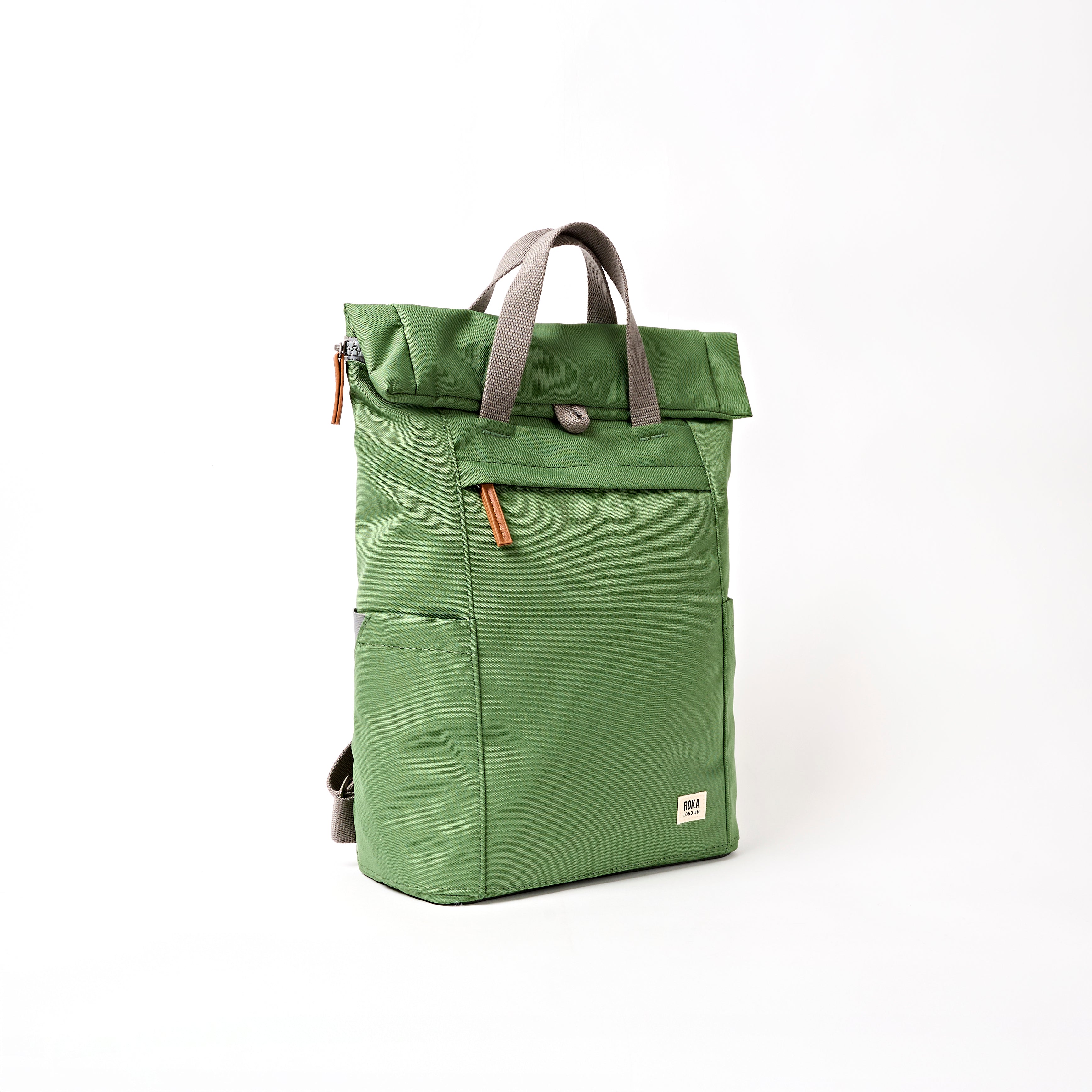 Finchley Backpack Small Recycled Canvas - Artichoke
