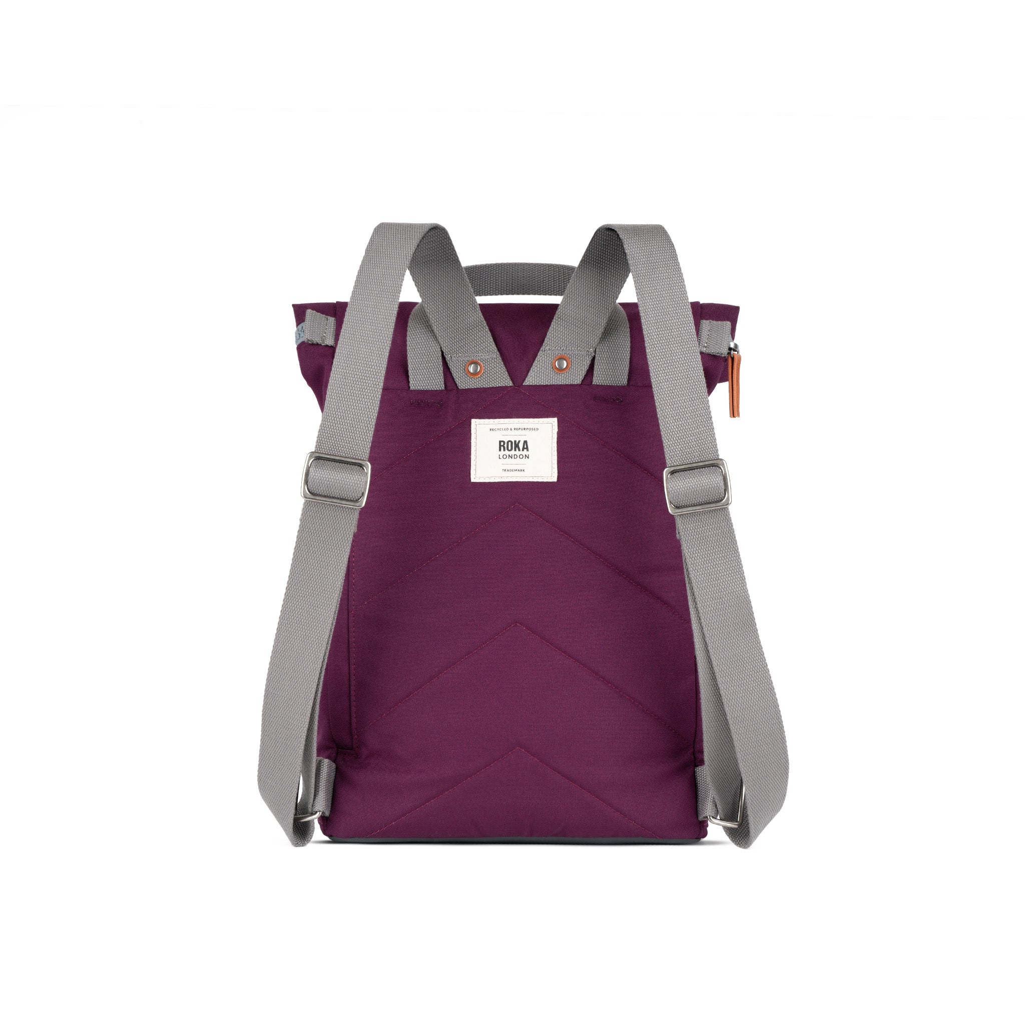 Finchley Backpack Small Recycled Canvas - Cherry Lacquer
