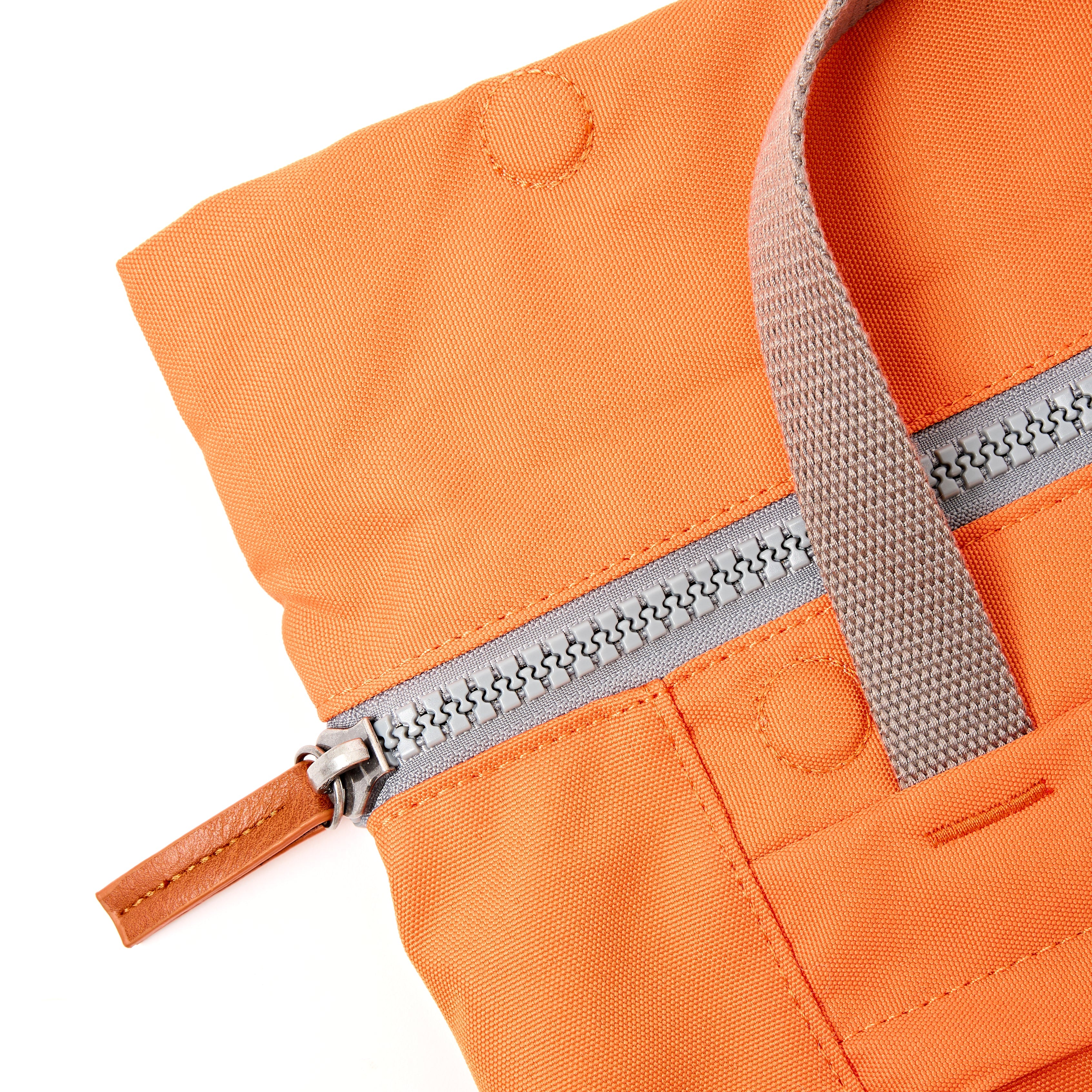 Finchley Backpack Small Recycled Canvas - Jaffa Orange