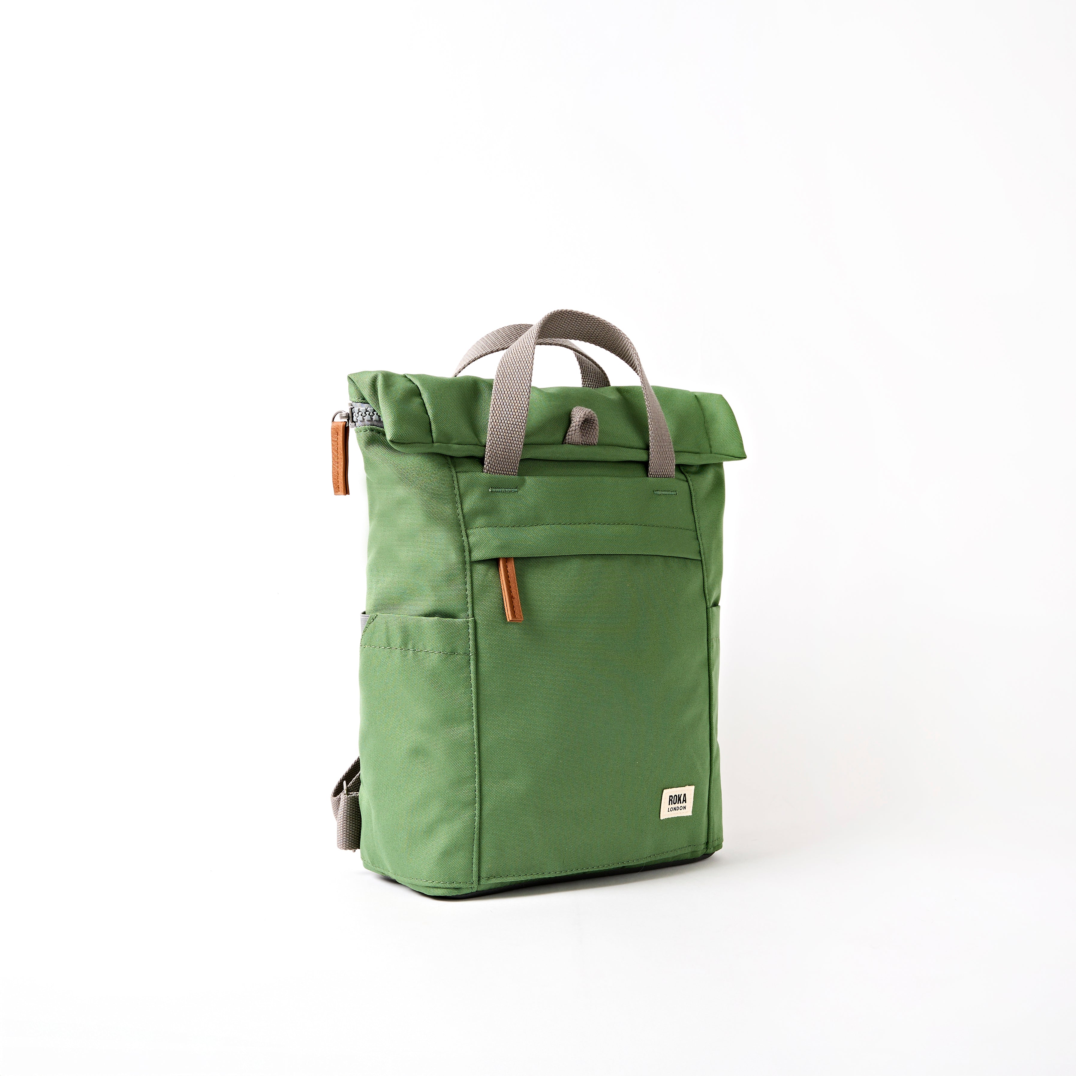 Finchley Backpack Small Recycled Canvas - Artichoke