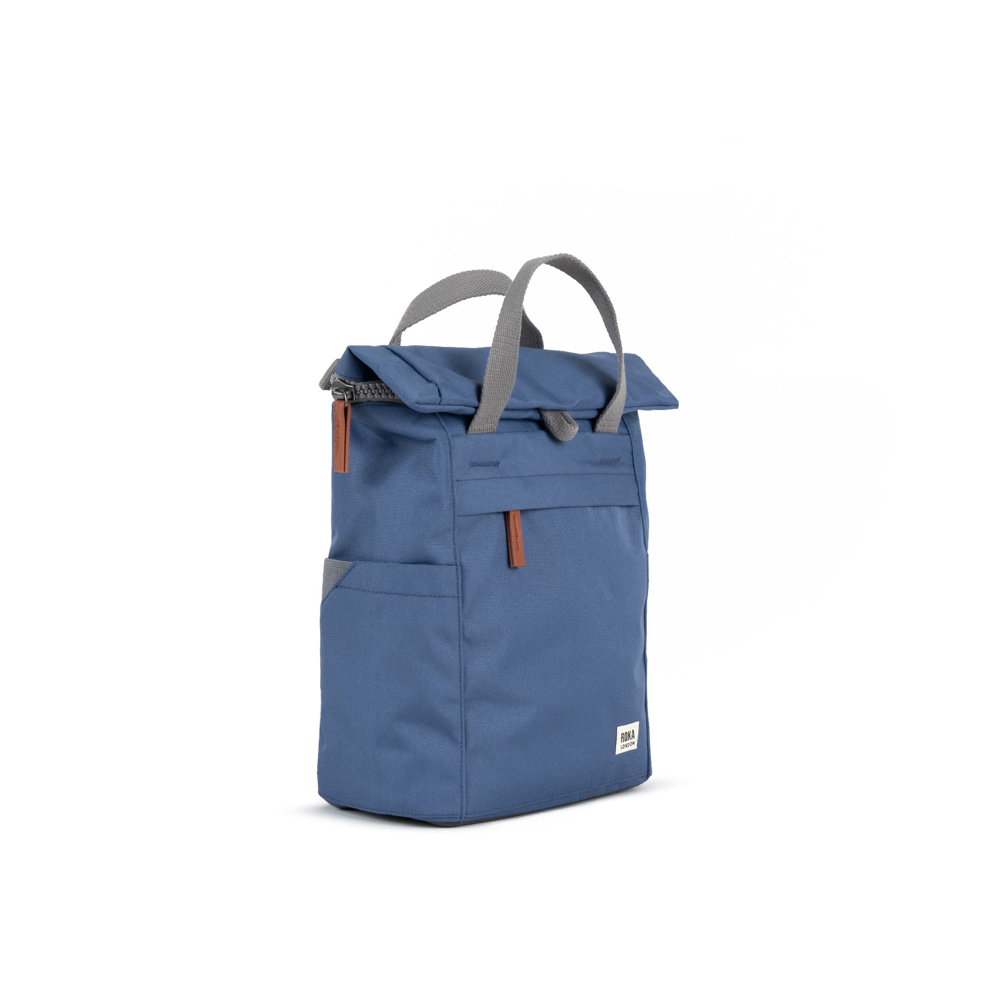 Finchley Backpack Small Recycled Canvas - Burnt Blue