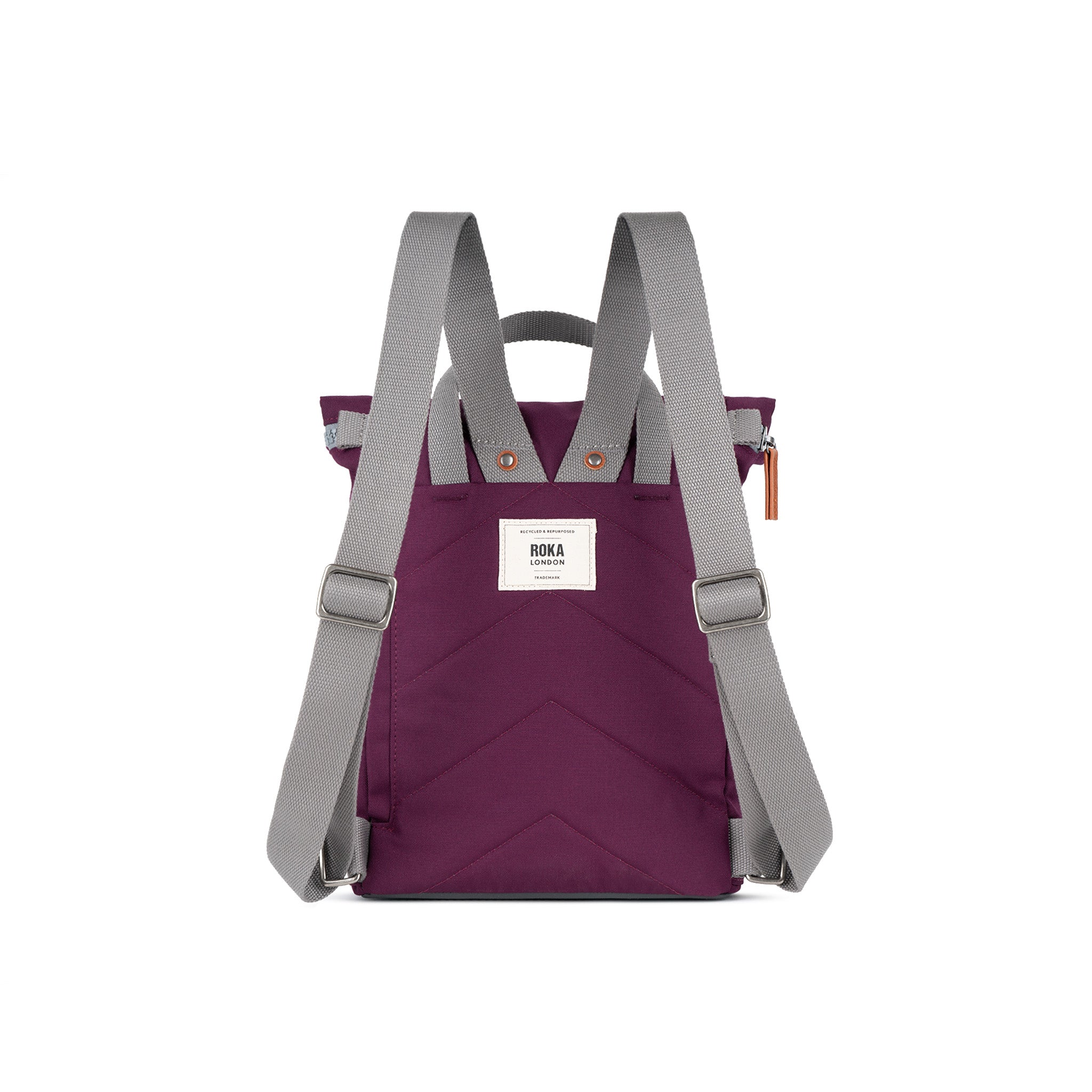 Finchley Backpack Small Recycled Canvas - Cherry Lacquer