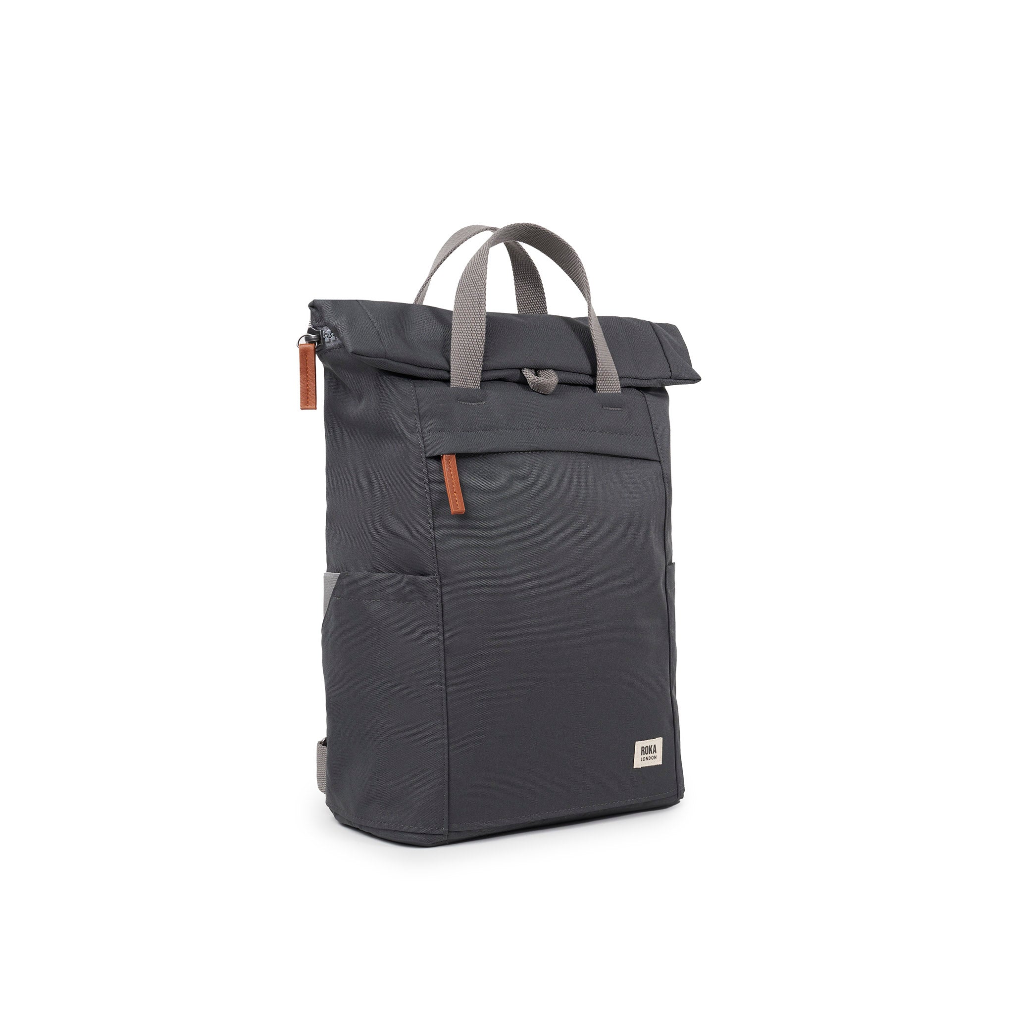 Finchley Backpack Small Recycled Canvas - Faded Black