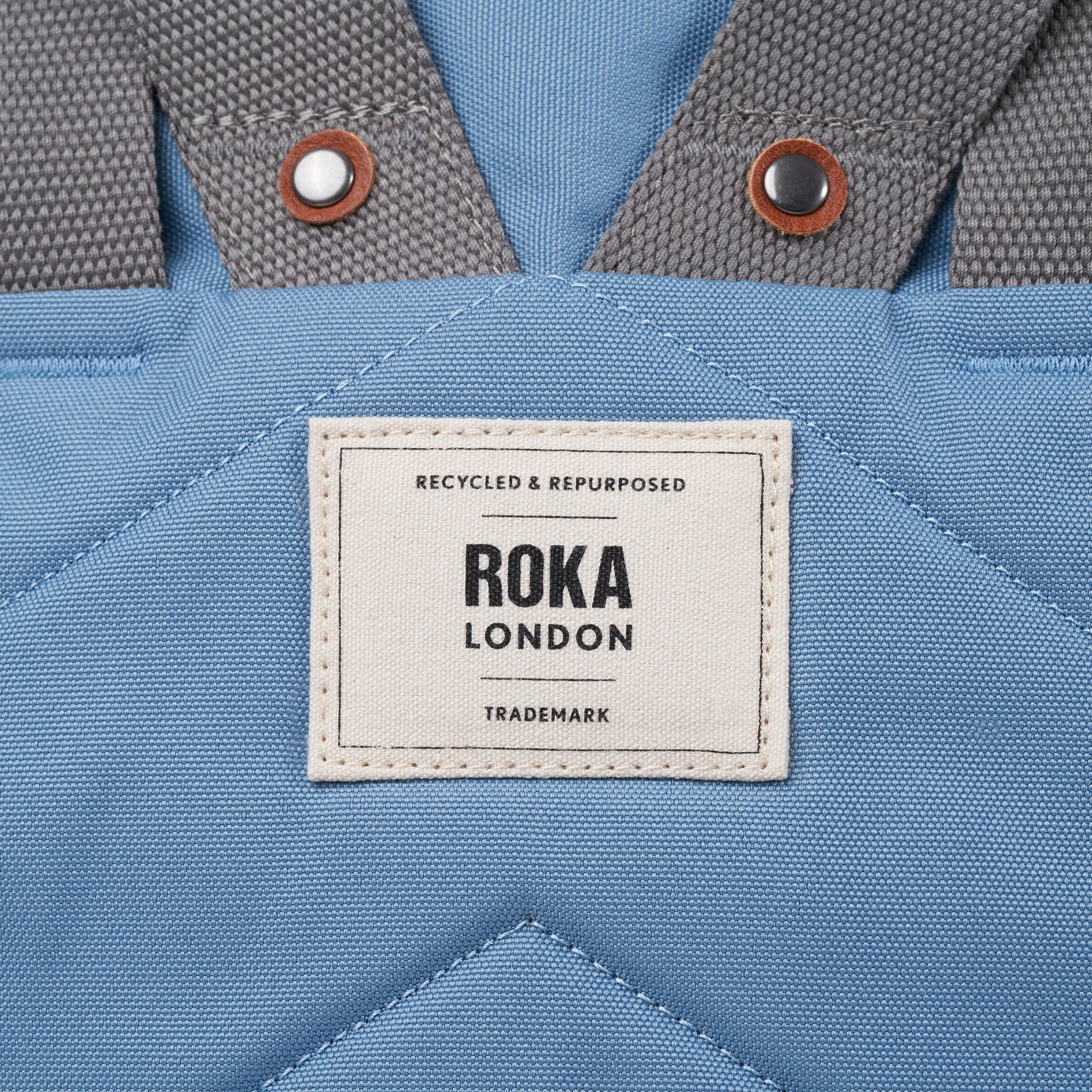 Finchley Backpack Small Recycled Canvas - Retro Blue