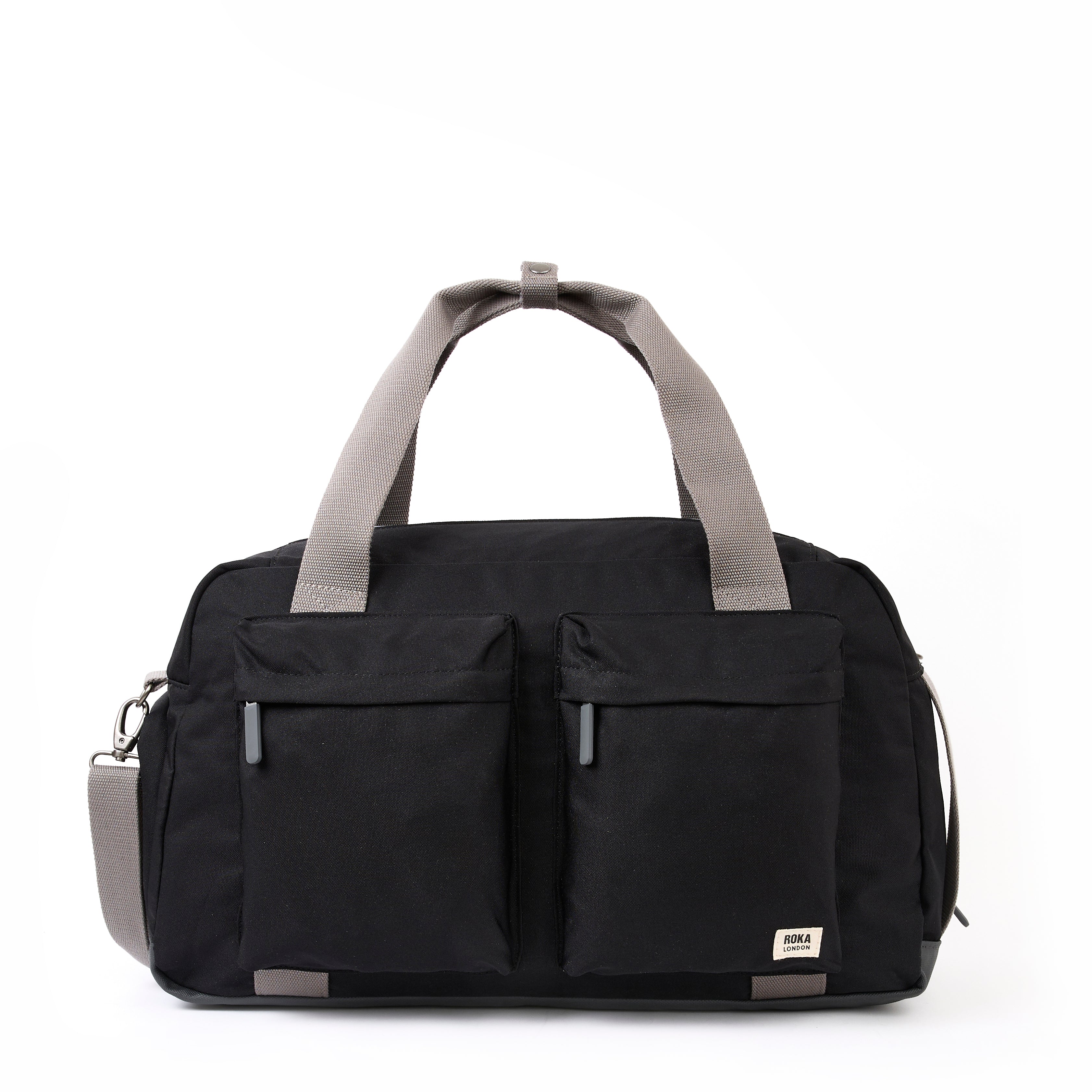 Gatwick Carry-On Duffel Bag Medium Recycled Canvas - Ash