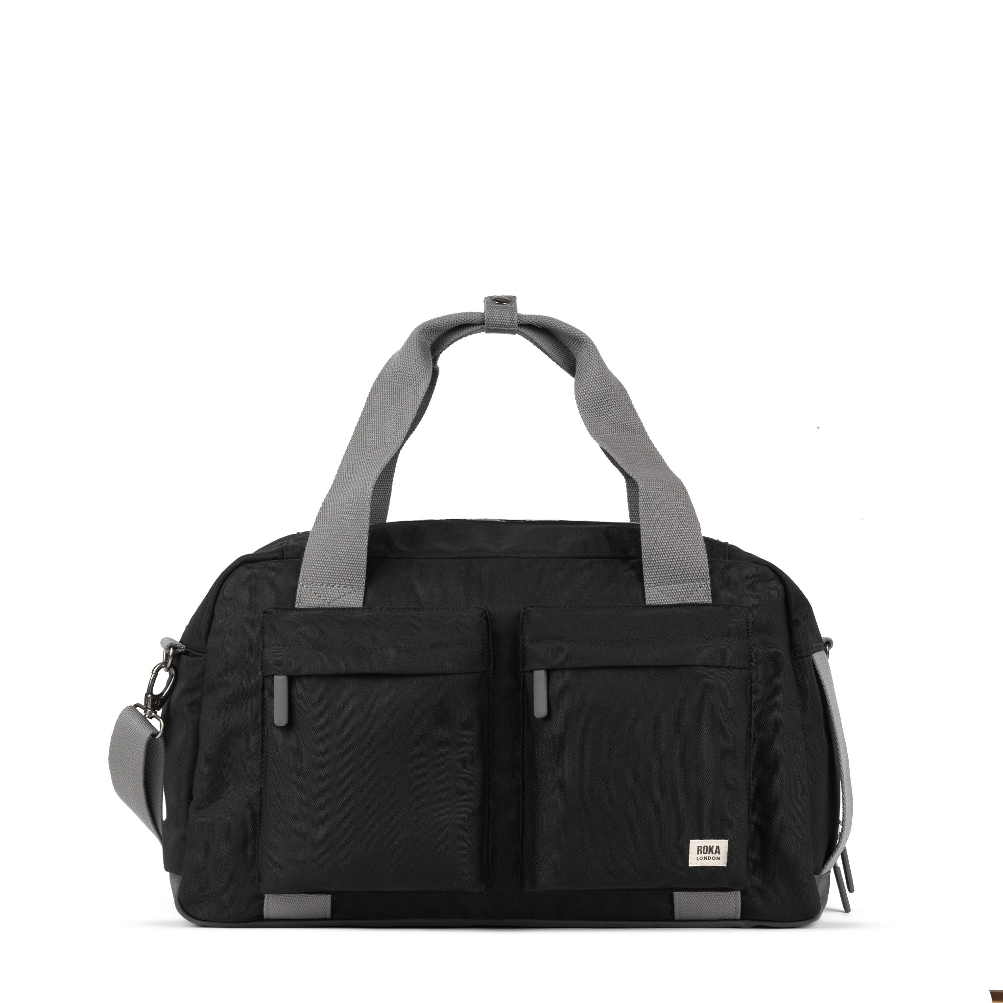 Gatwick Carry-On Duffel Bag Medium Recycled Canvas - Ash