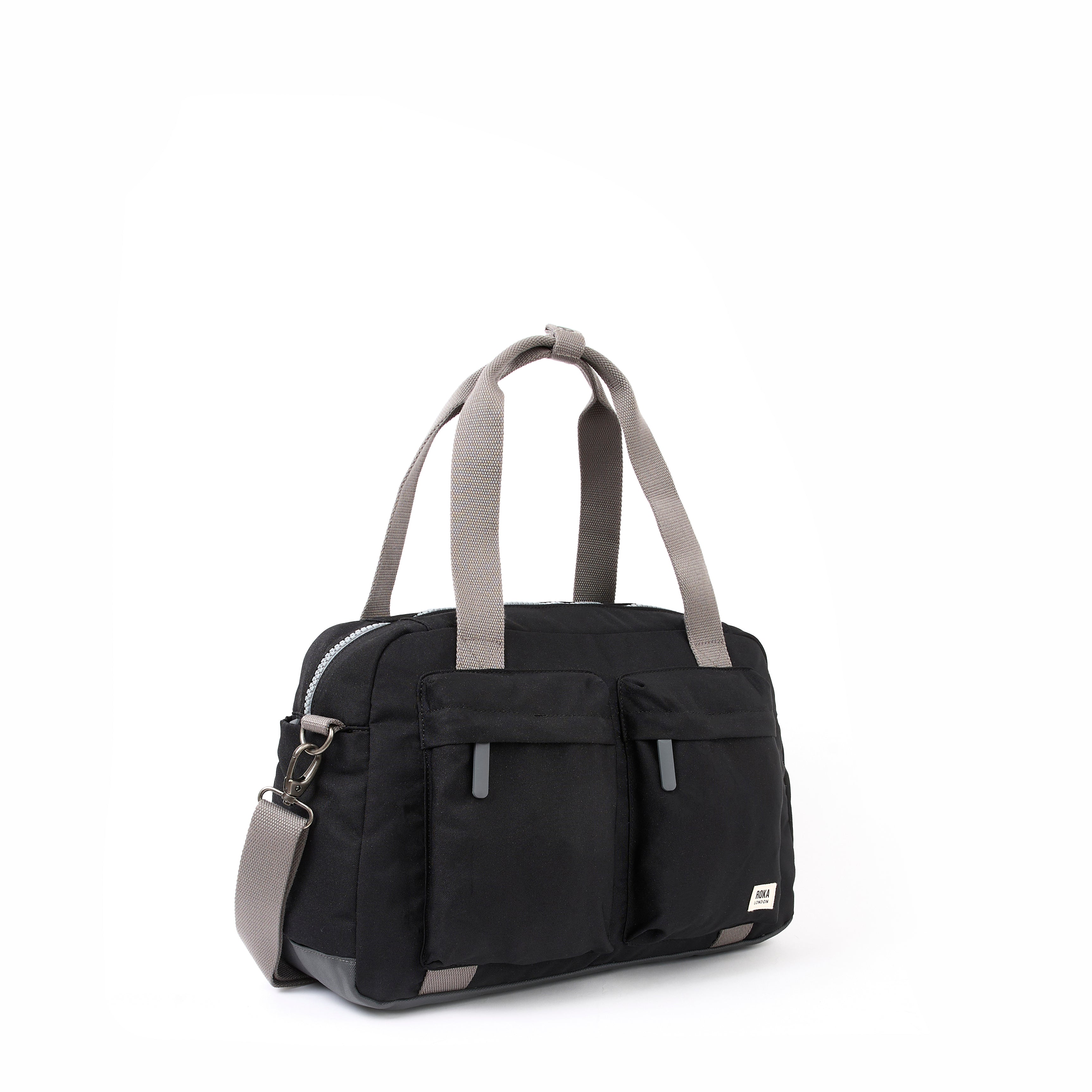 Gatwick Carry-On Duffel Bag Medium Recycled Canvas - Ash