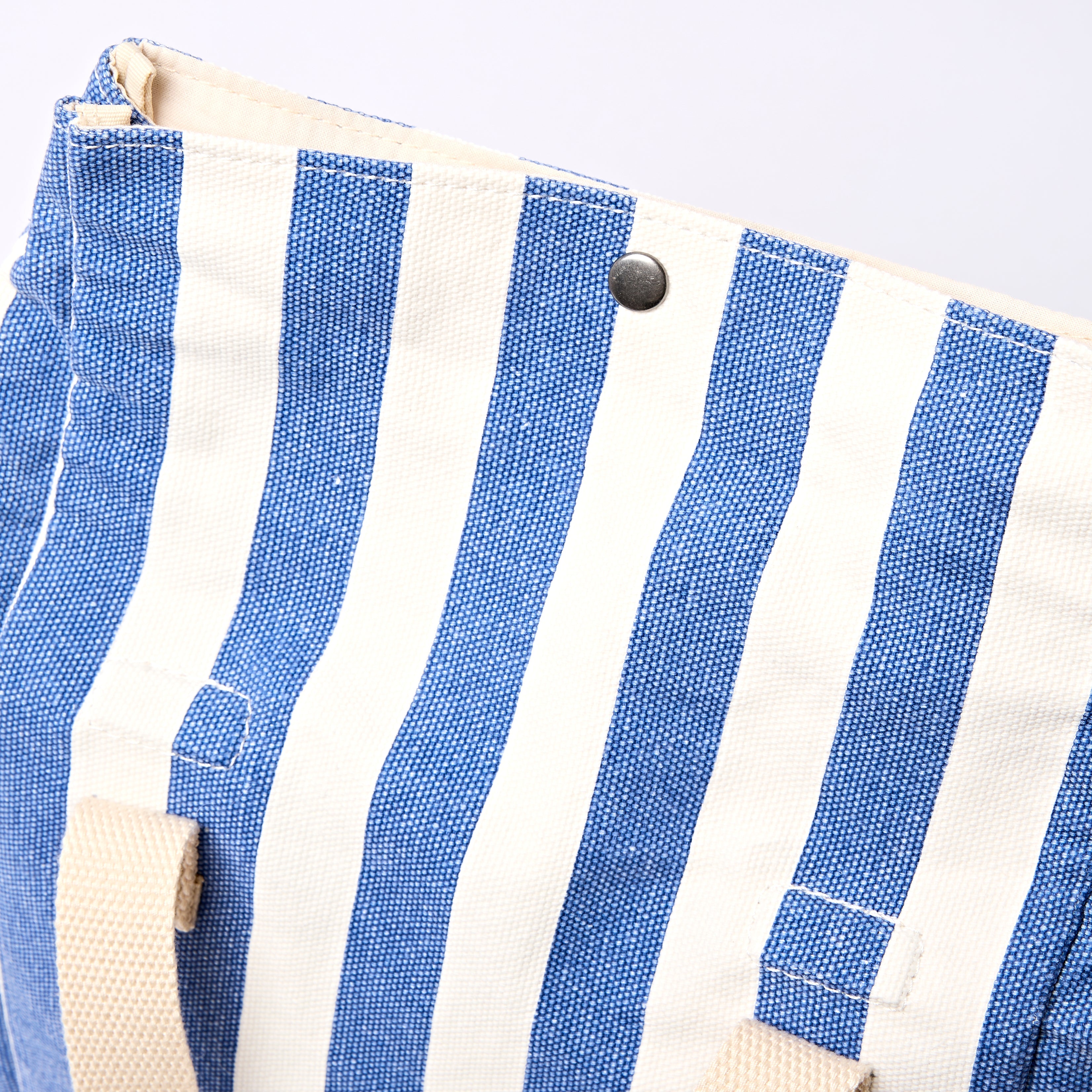 Hampstead Lunch Bag Recycled Canvas - Denim Stripe