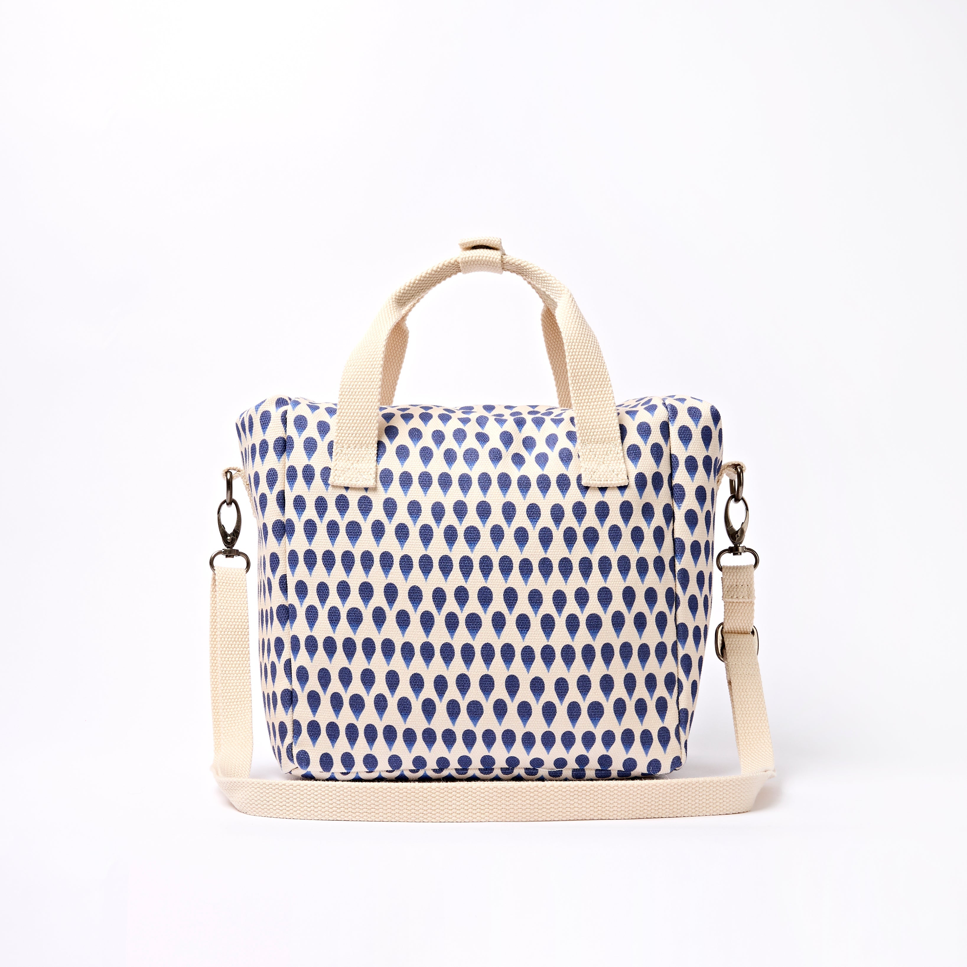 Hampstead Lunch Bag Recycled Canvas - Indigo Drop
