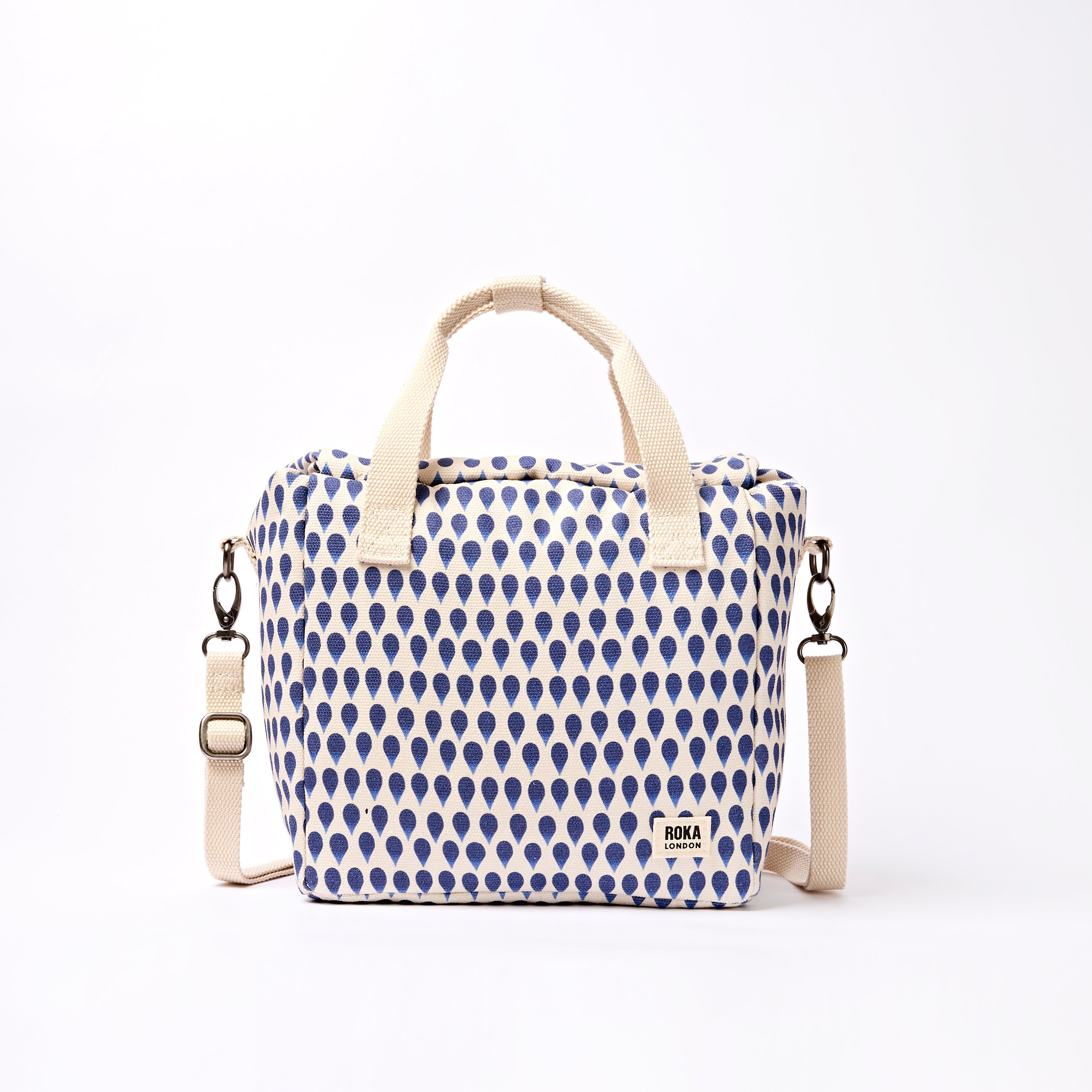 Hampstead Lunch Bag Recycled Canvas - Indigo Drop