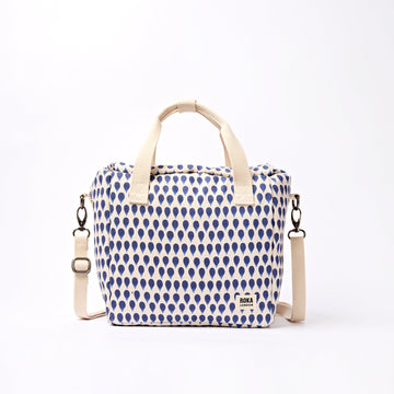 Hampstead Lunch Bag Recycled Canvas - Indigo Drop