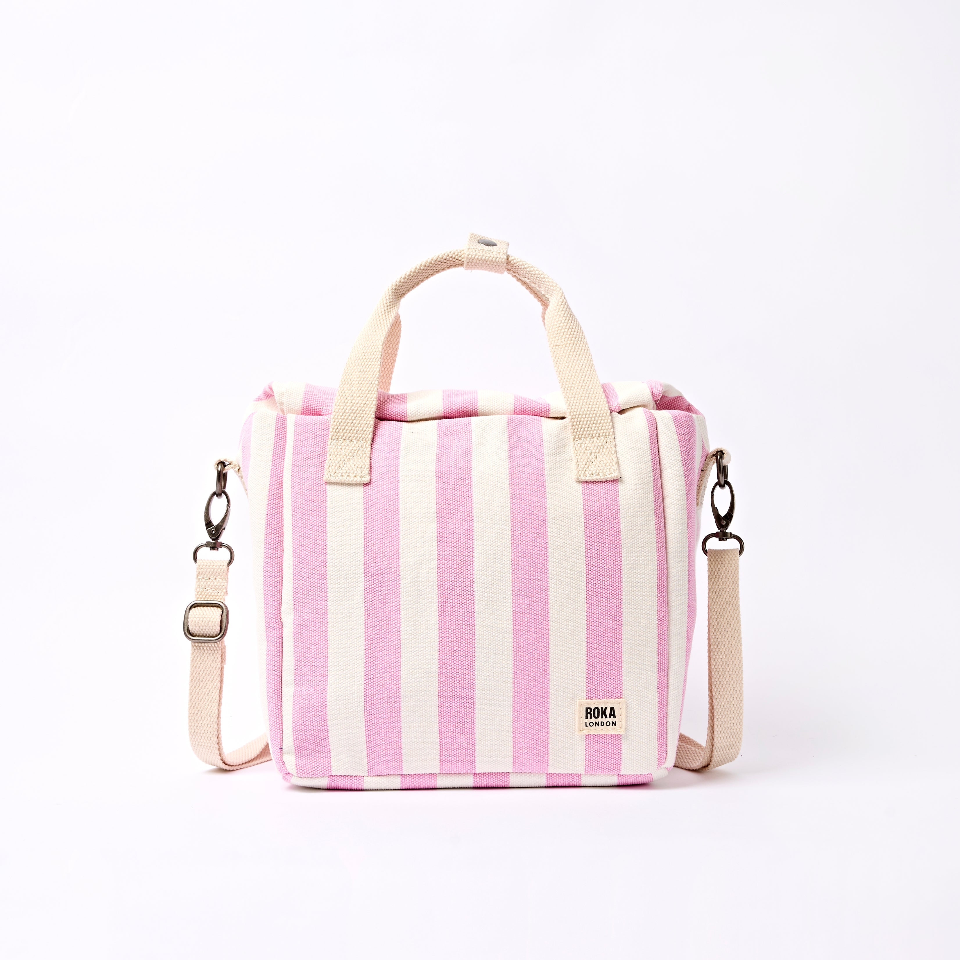 Hampstead Lunch Bag Recycled Canvas - Pink Lemonade