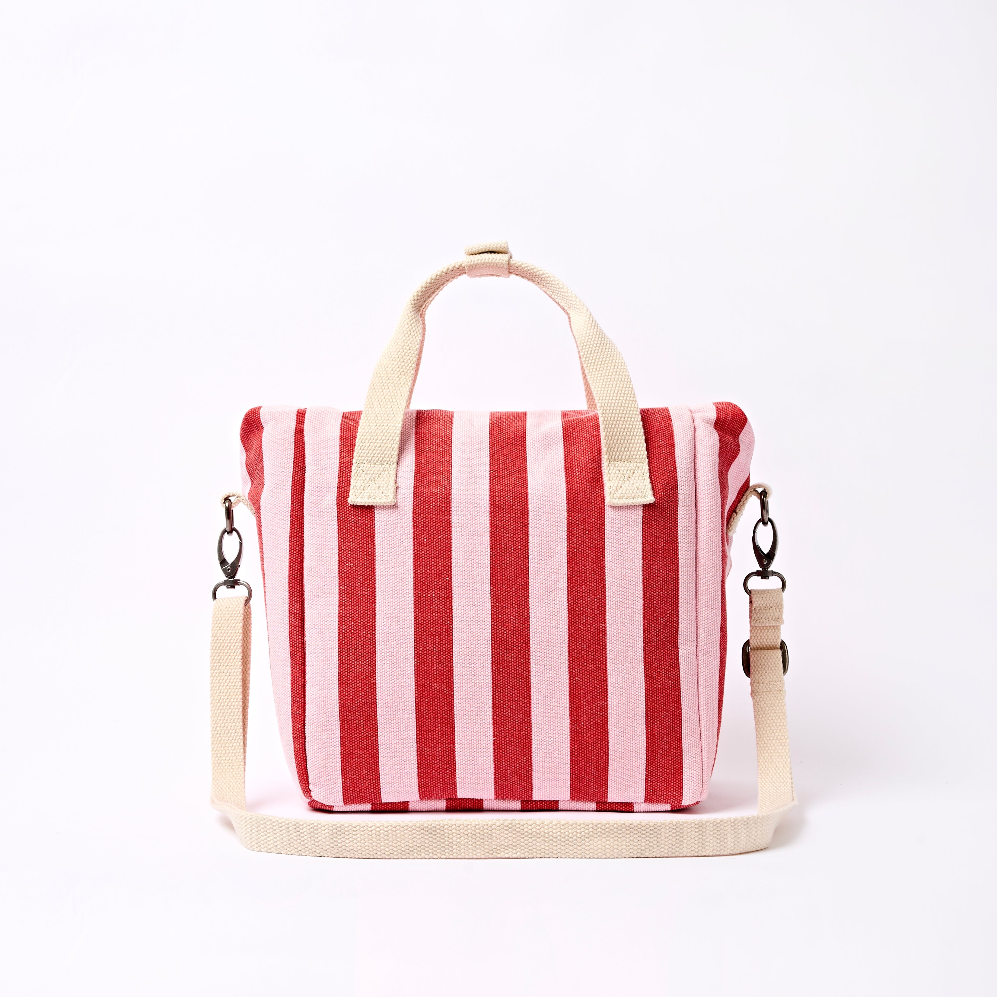 Hampstead Lunch Bag Recycled Canvas - Strawberry Stripe