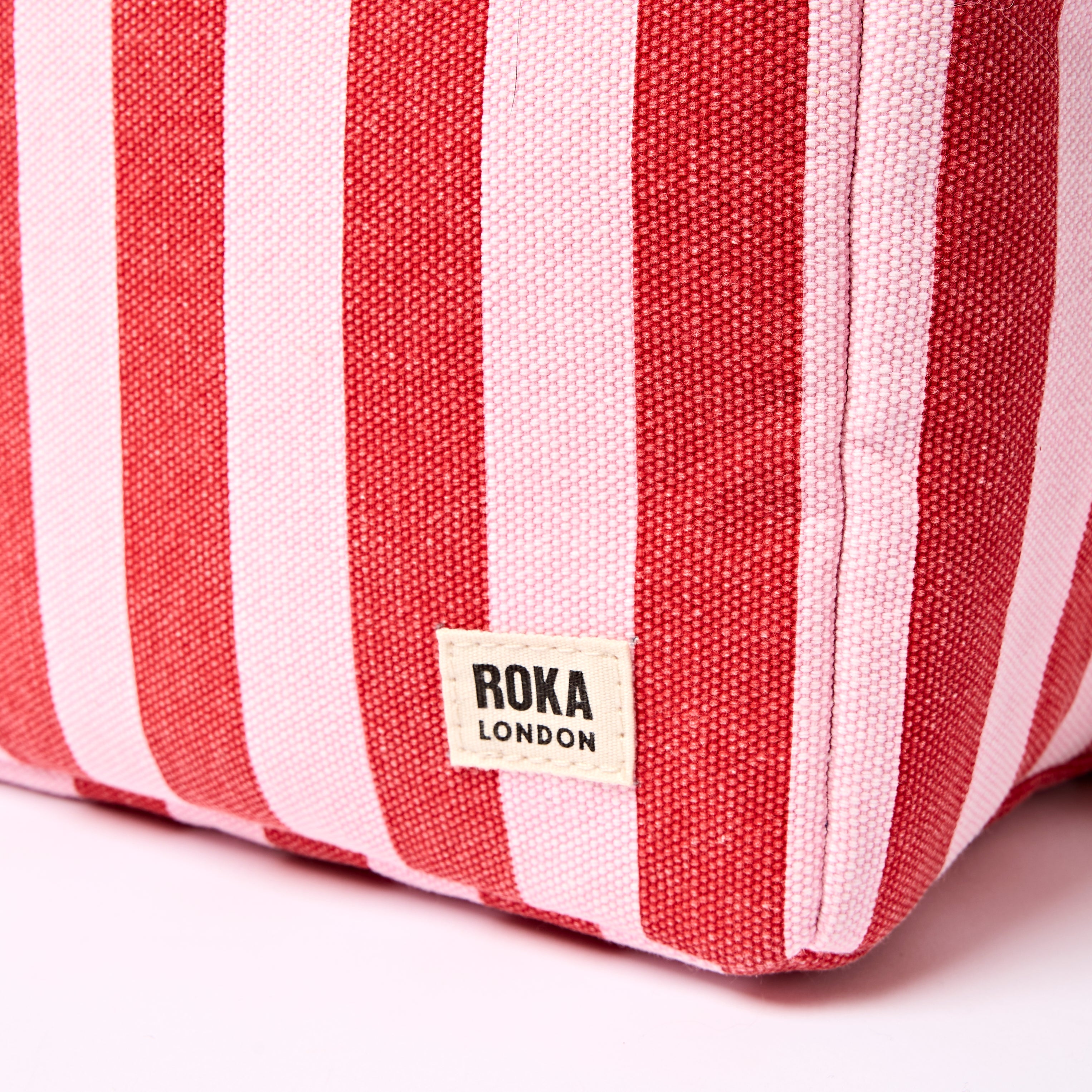 Hampstead Lunch Bag Recycled Canvas - Strawberry Stripe