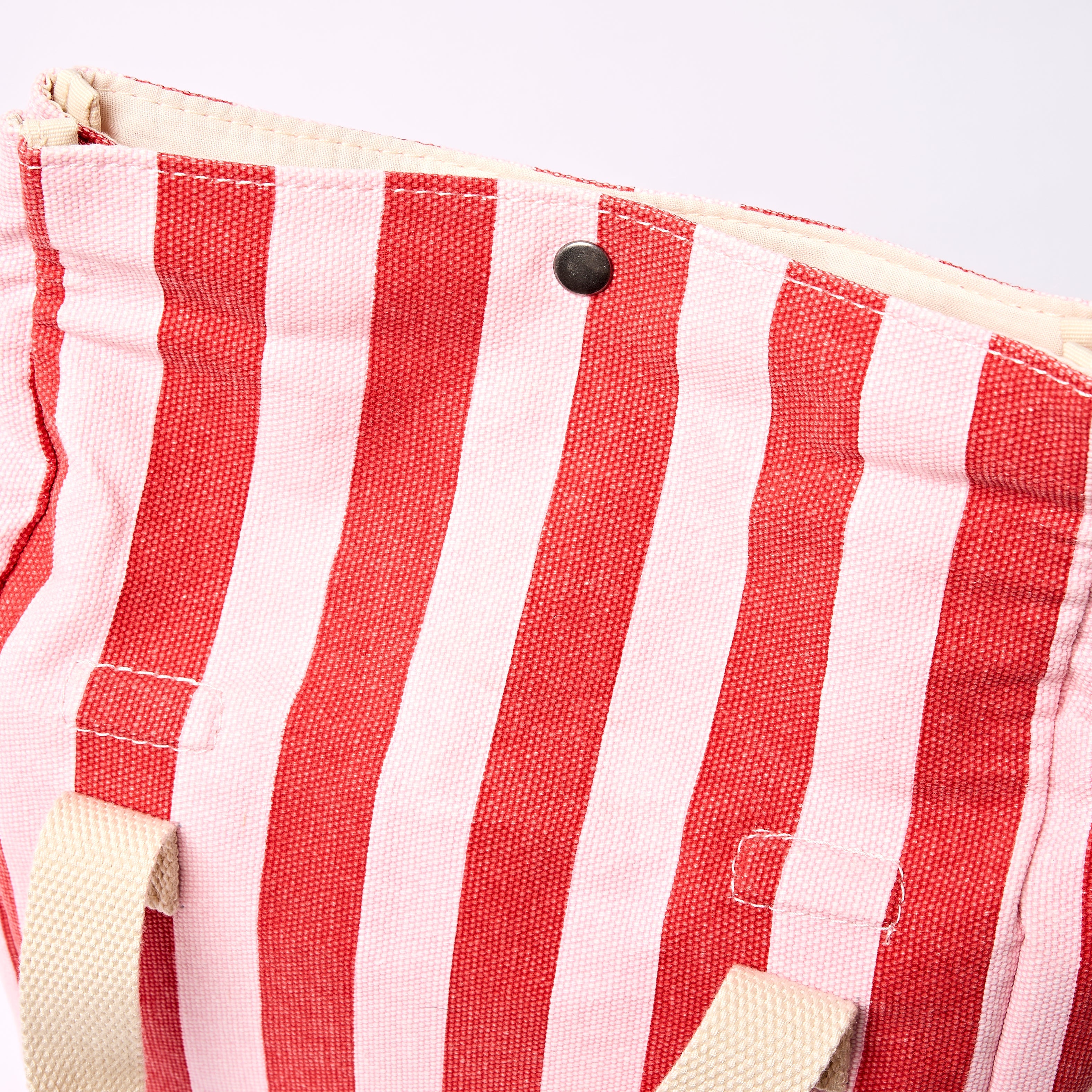 Hampstead Lunch Bag Recycled Canvas - Strawberry Stripe