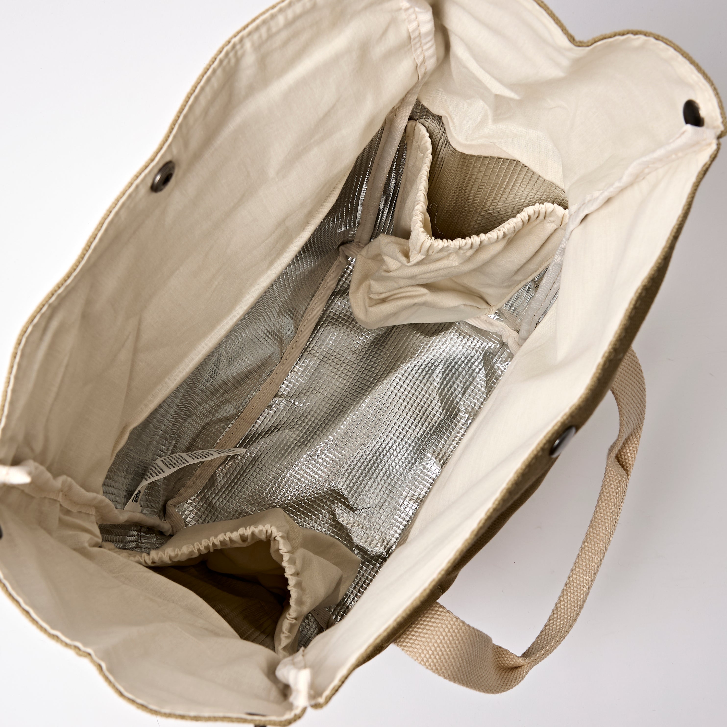 Hampstead Lunch Bag Recycled Canvas - Taupe