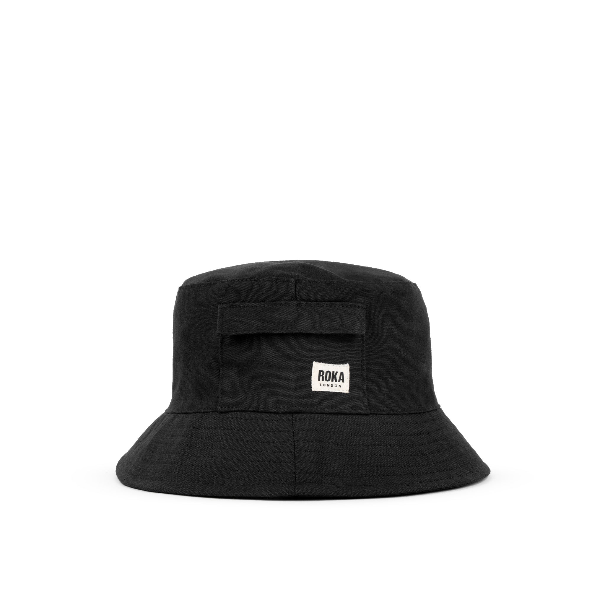Hatfield Bucket Hat Recycled Canvas - Black