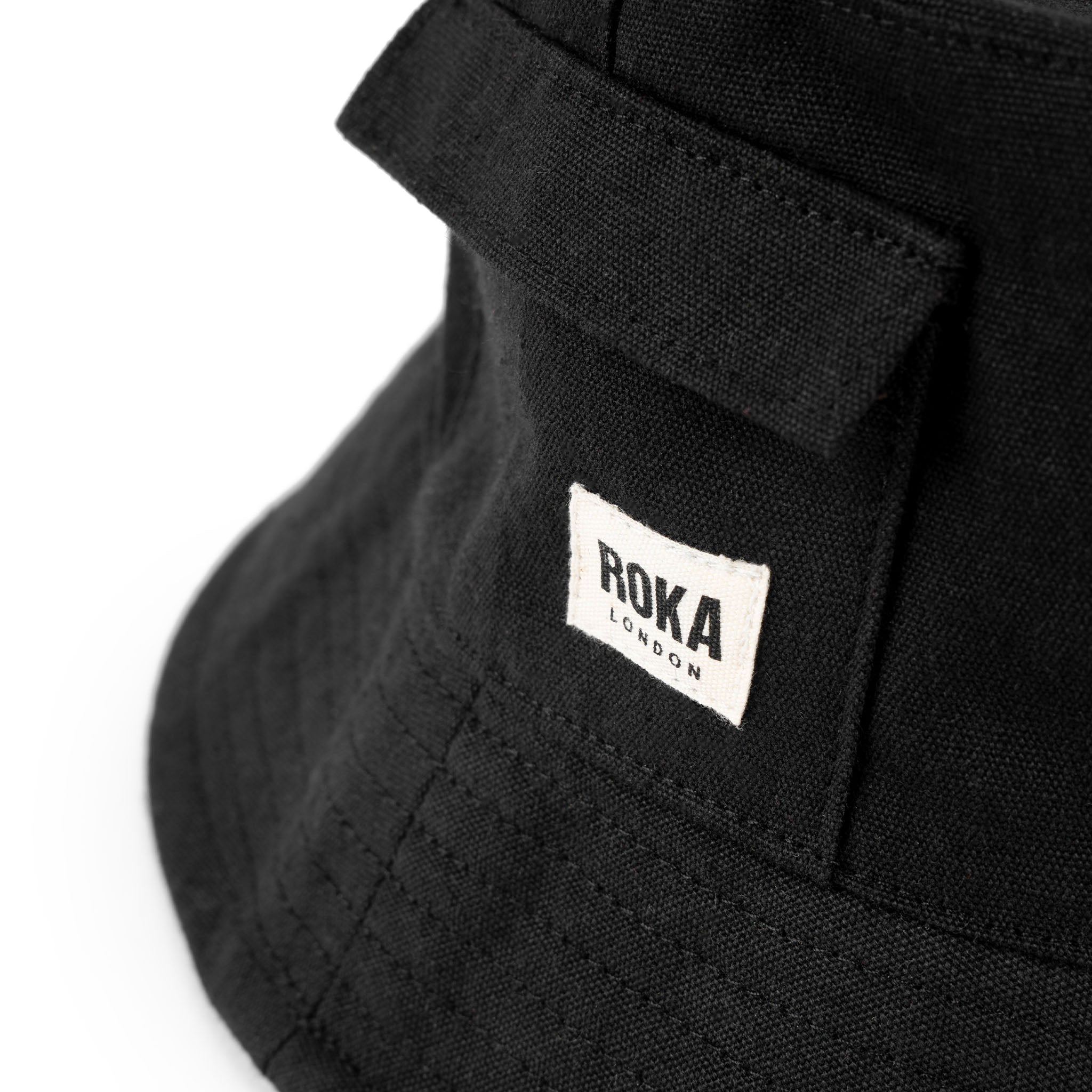 Hatfield Bucket Hat Recycled Canvas - Black