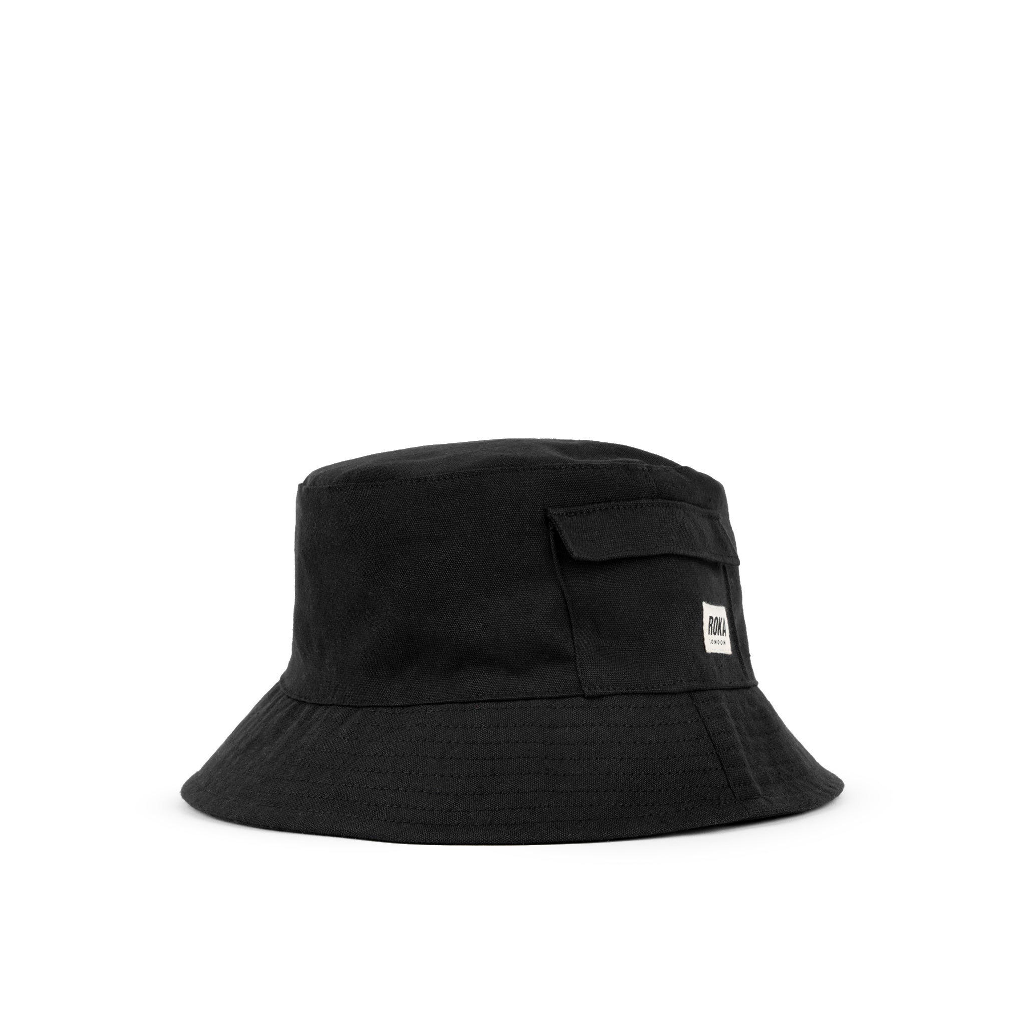 Hatfield Bucket Hat Recycled Canvas - Black