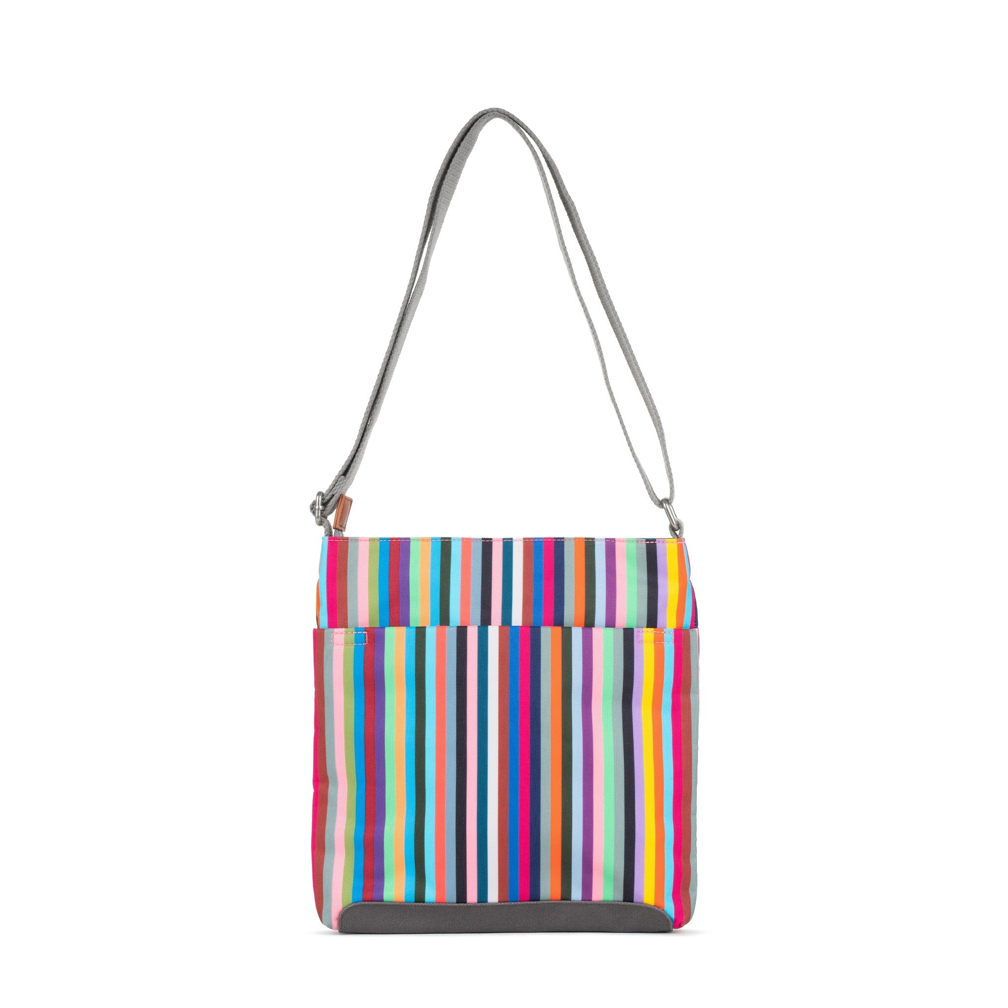 Kennington Crossbody Bag Medium Recycled Canvas - Multi Stripe