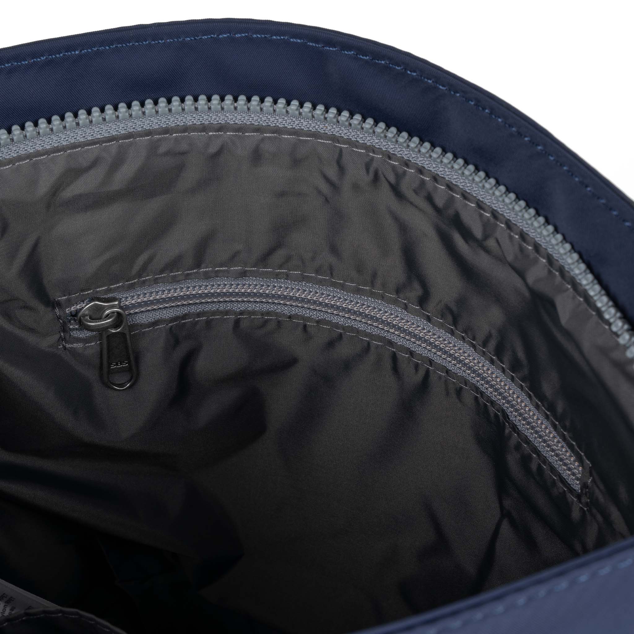 Kennington Crossbody Bag Medium Recycled Nylon - Indigo Tonal
