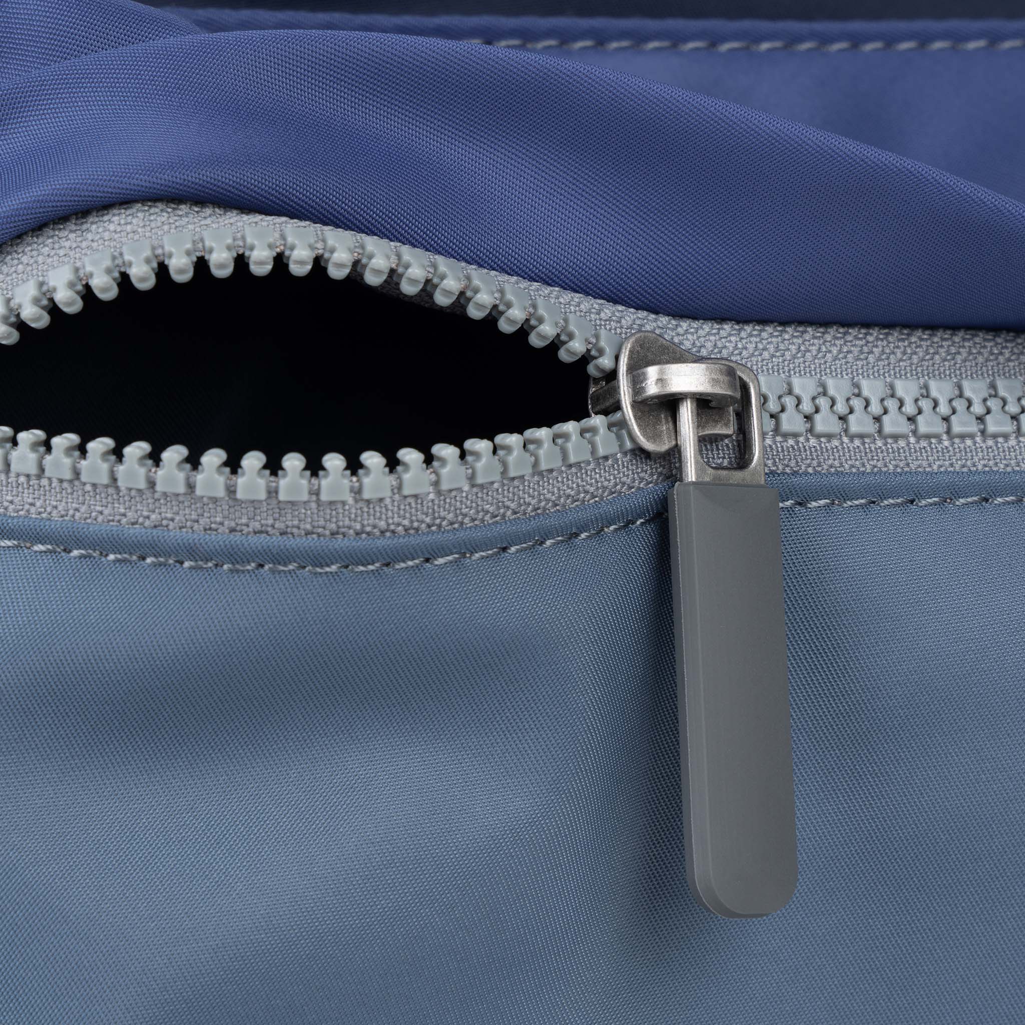 Kennington Crossbody Bag Medium Recycled Nylon - Indigo Tonal